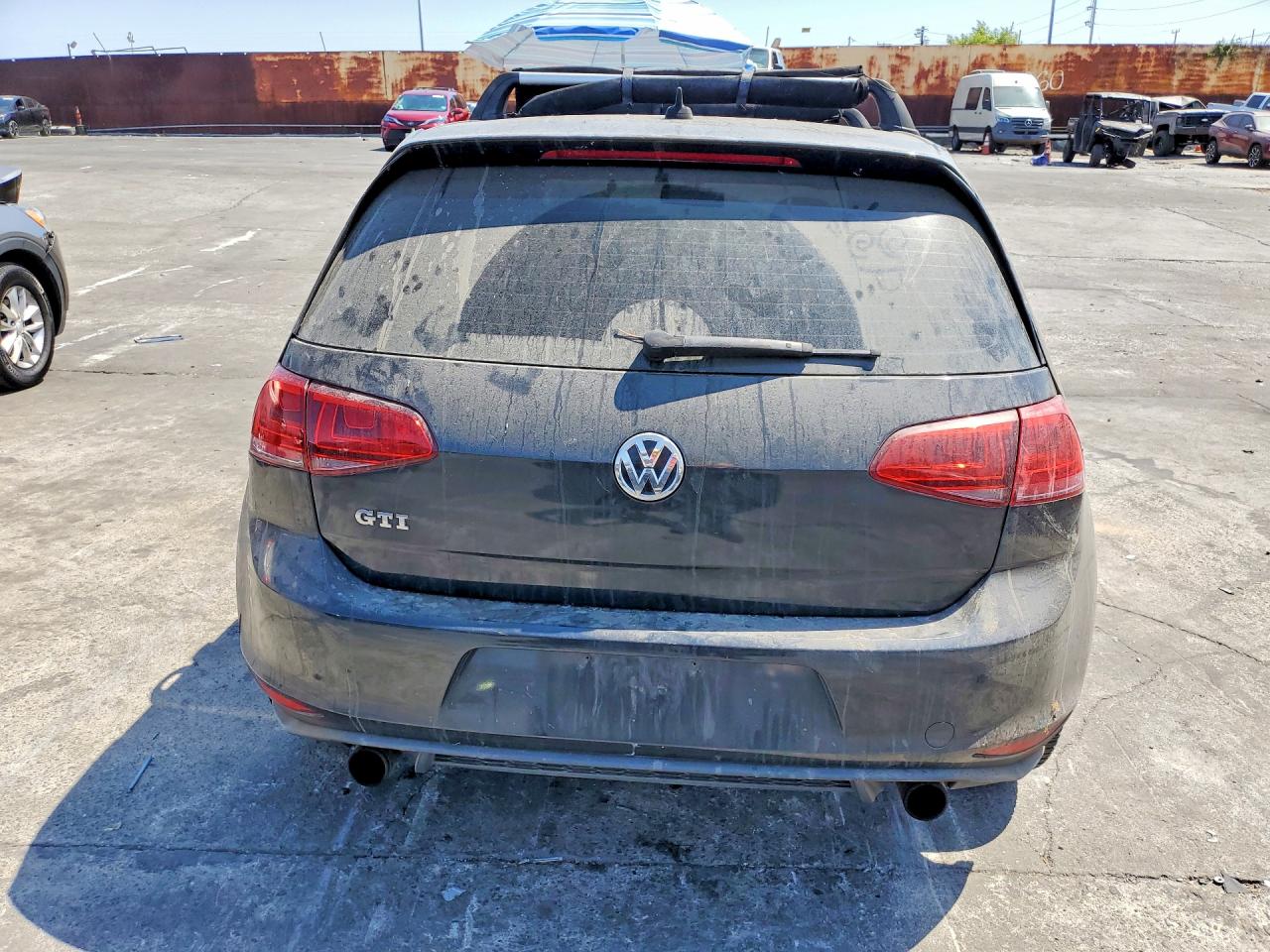 2015 Volkswagen Gti Charcoal vin: 3VW4T7AU8FM033642