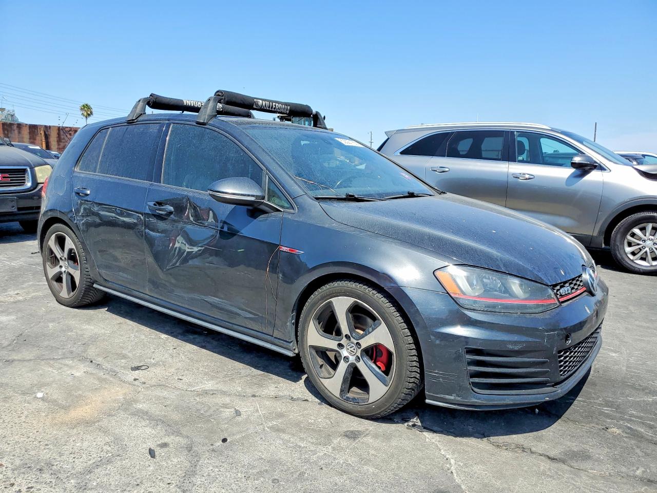 2015 Volkswagen Gti Charcoal vin: 3VW4T7AU8FM033642