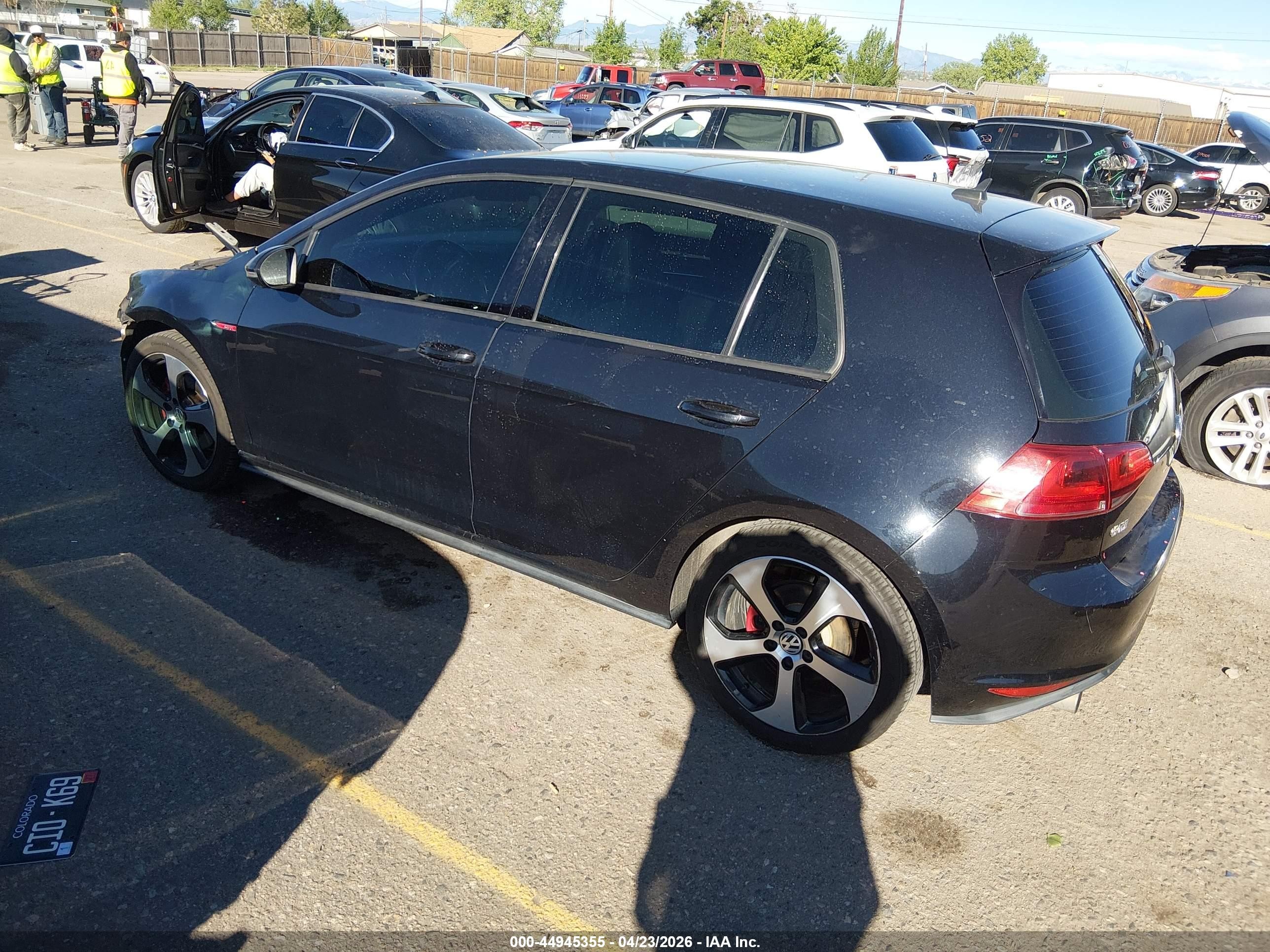 2015 Volkswagen Golf Gti 2.0t Autobahn 4-door Черный vin: 3VW4T7AU8FM042907