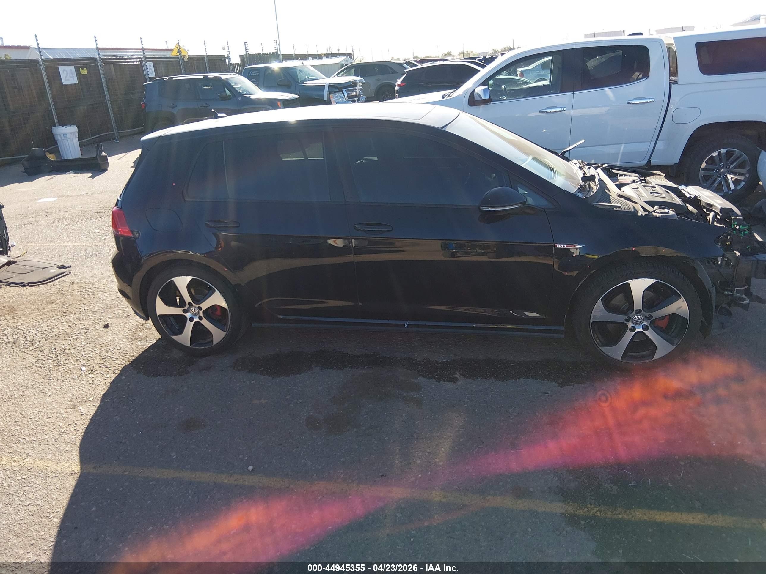 2015 Volkswagen Golf Gti 2.0t Autobahn 4-door Черный vin: 3VW4T7AU8FM042907