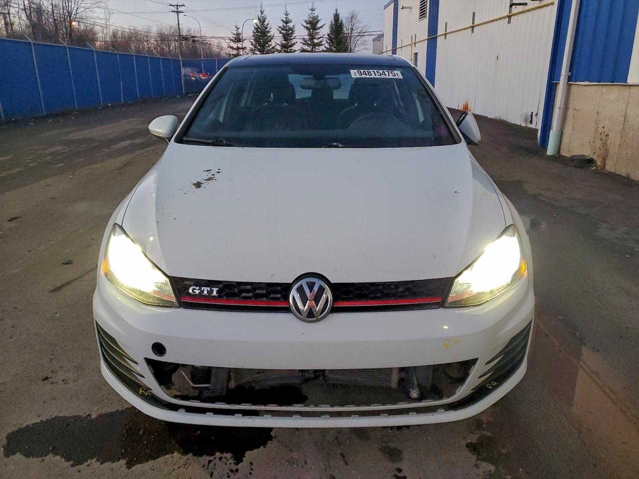 2015 Volkswagen Gti White vin: 3VW4T7AU8FM064647