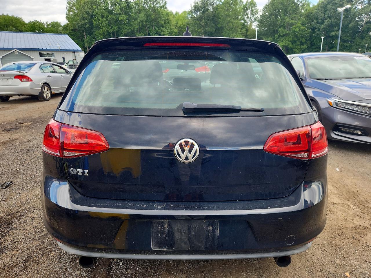 2015 Volkswagen Gti Gray vin: 3VW4T7AU8FM099348