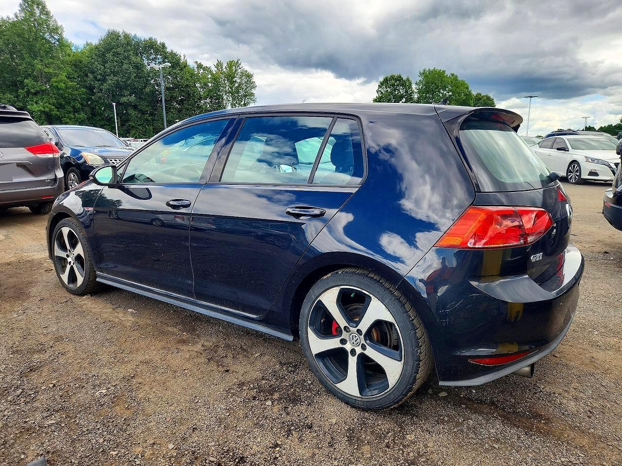 2015 Volkswagen Gti Gray vin: 3VW4T7AU8FM099348