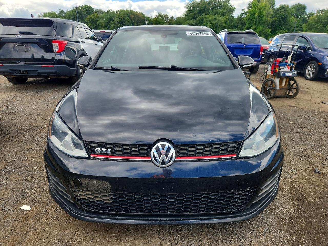 2015 Volkswagen Gti Gray vin: 3VW4T7AU8FM099348