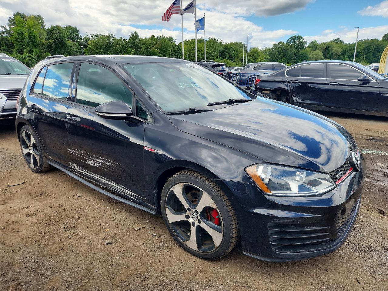 2015 Volkswagen Gti Gray vin: 3VW4T7AU8FM099348