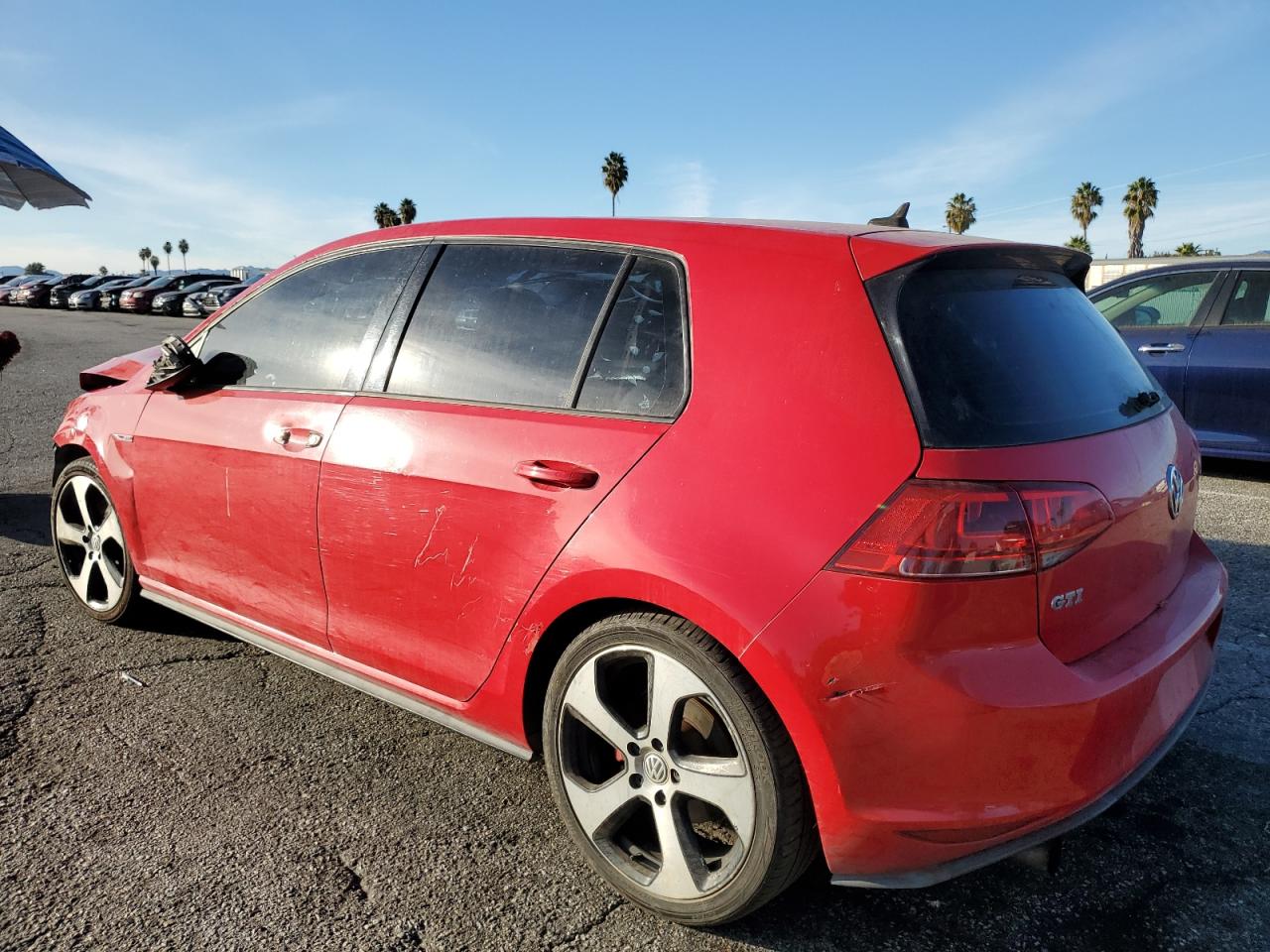 2015 Volkswagen Gti Красный vin: 3VW4T7AU9FM008958