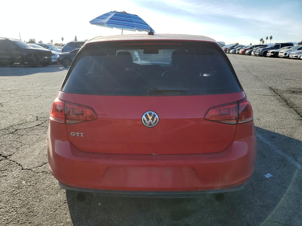 2015 Volkswagen Gti Красный vin: 3VW4T7AU9FM008958
