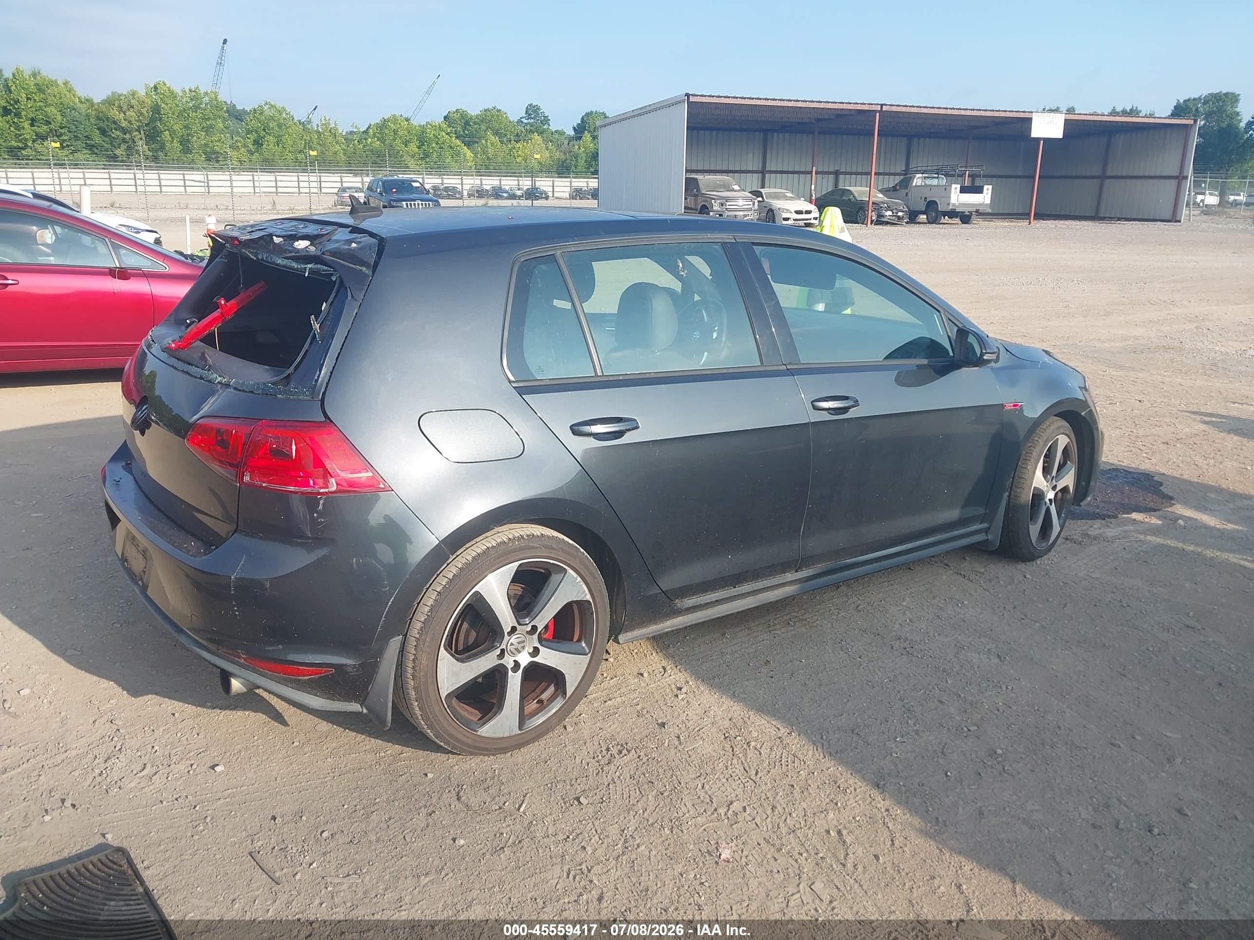 2015 Volkswagen Golf Gti 2.0t Se 4-door Gray vin: 3VW4T7AU9FM047324