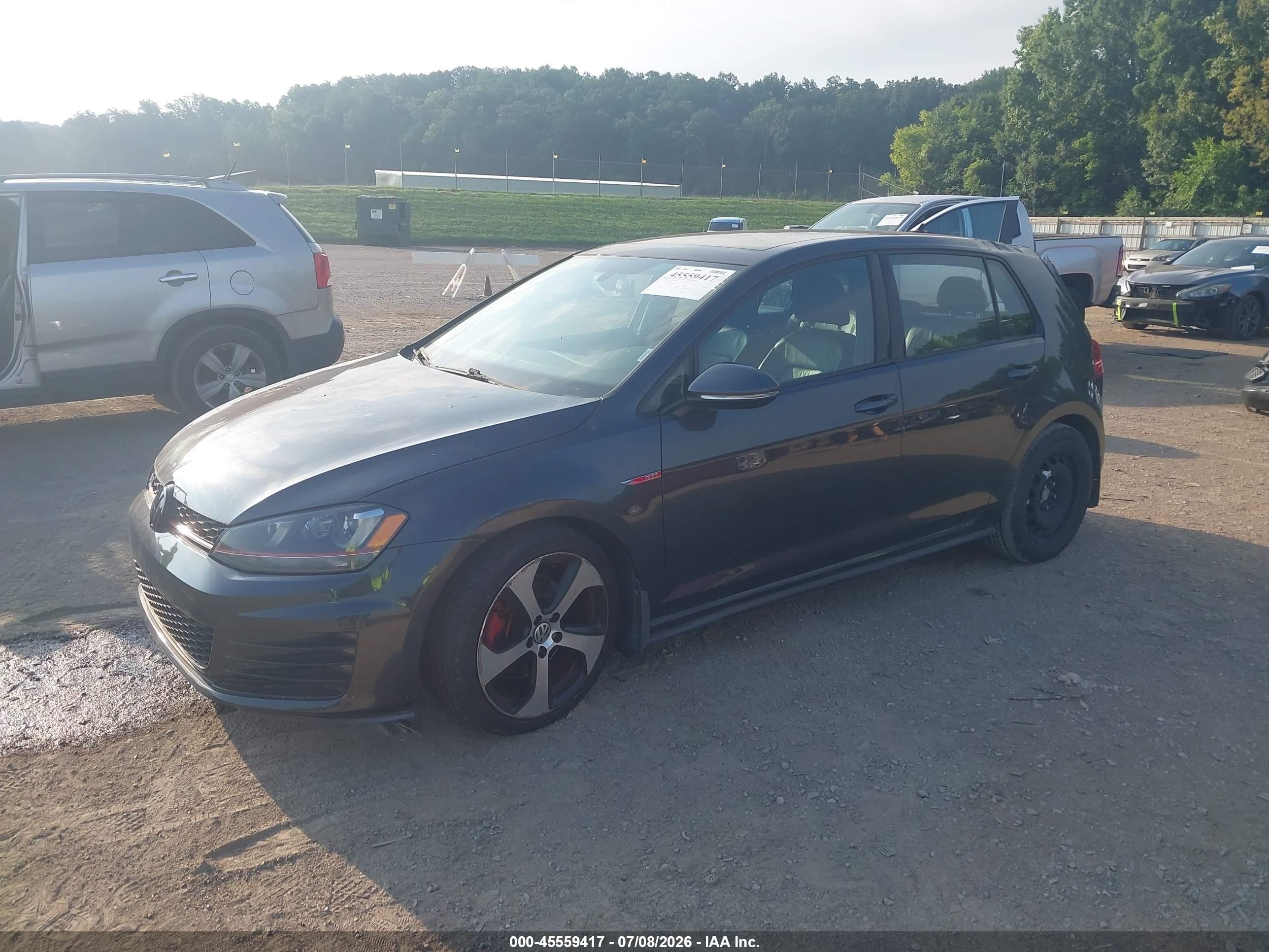 2015 Volkswagen Golf Gti 2.0t Se 4-door Gray vin: 3VW4T7AU9FM047324