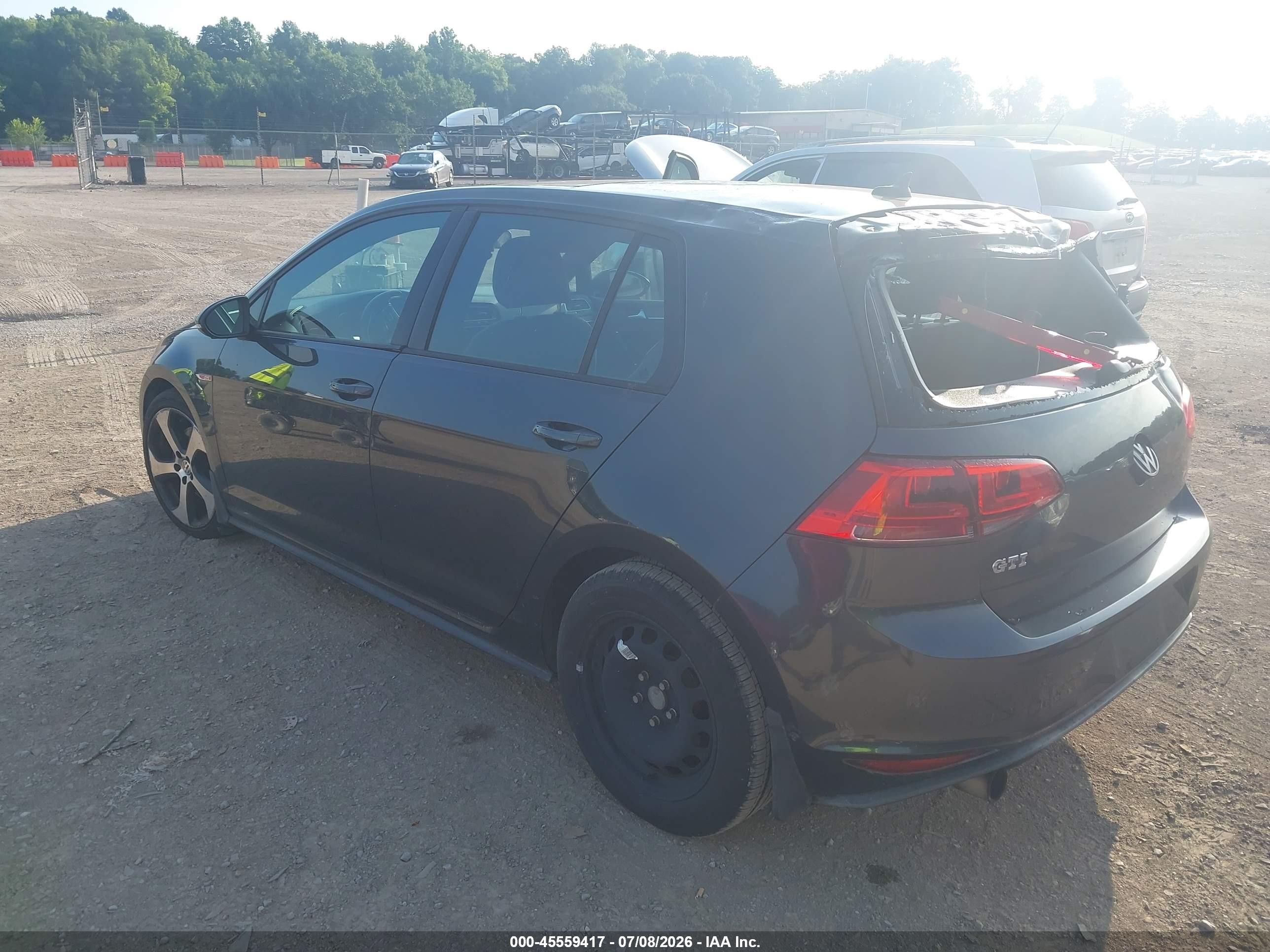 2015 Volkswagen Golf Gti 2.0t Se 4-door Gray vin: 3VW4T7AU9FM047324