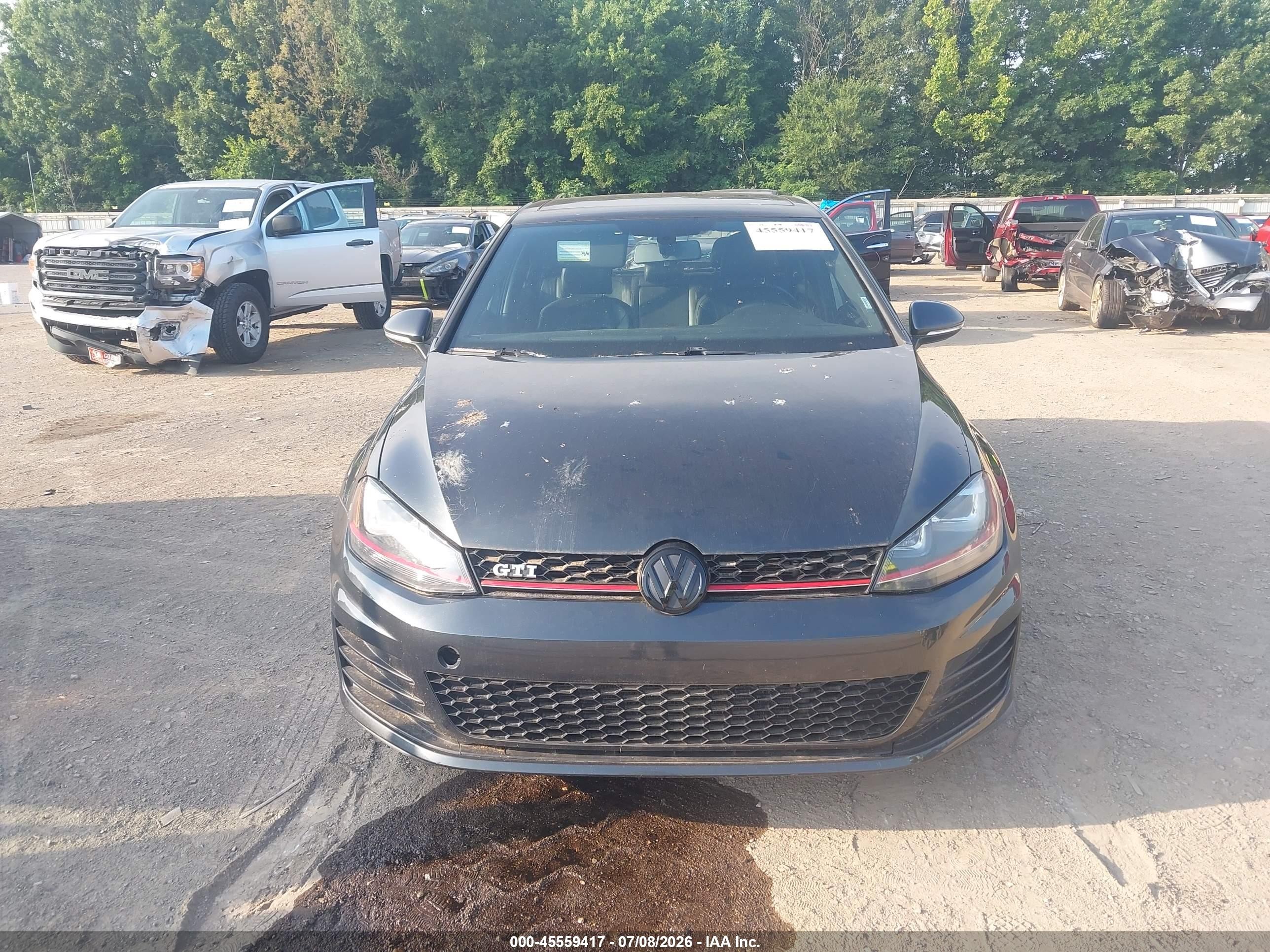 2015 Volkswagen Golf Gti 2.0t Se 4-door Gray vin: 3VW4T7AU9FM047324
