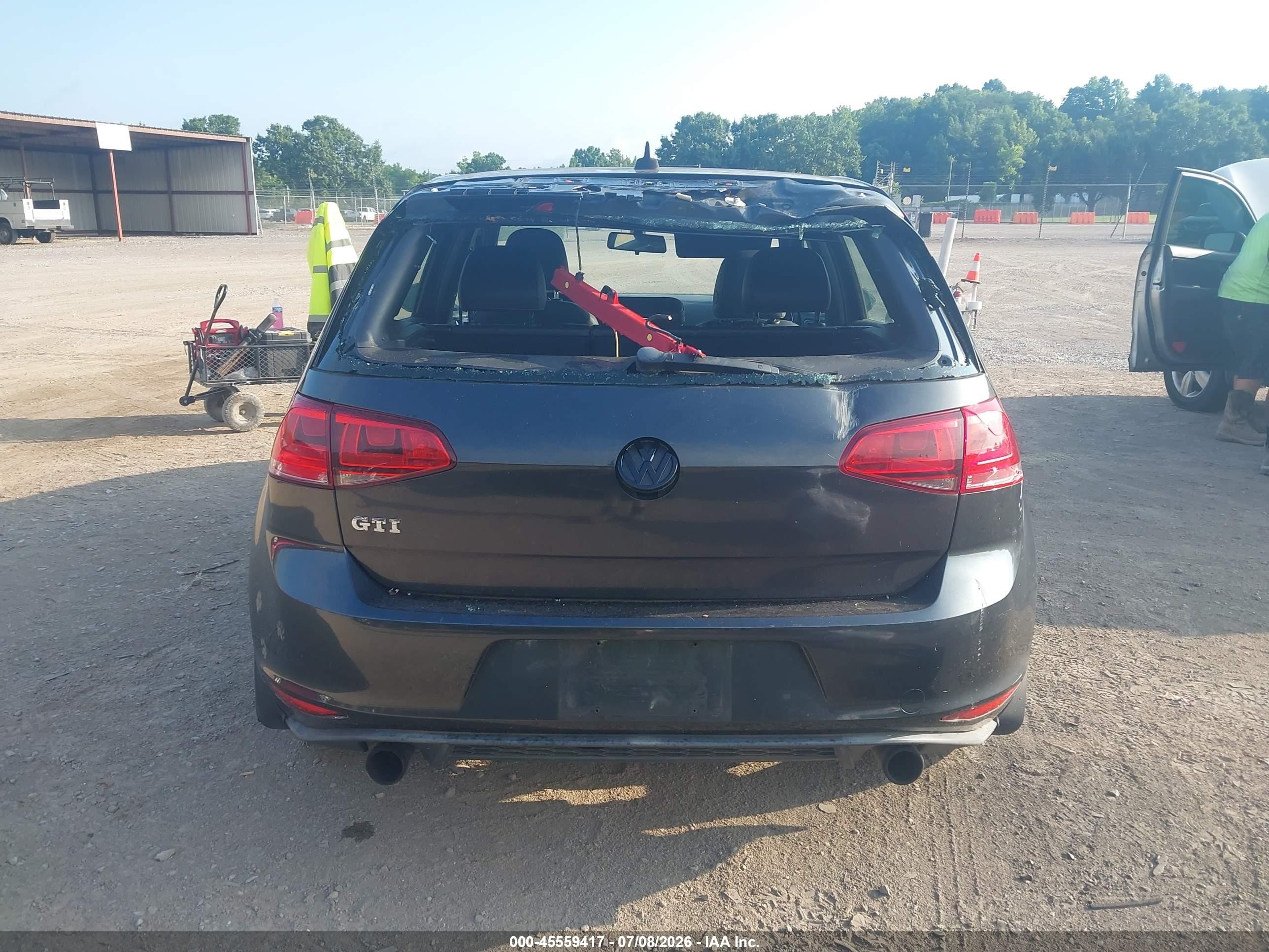 2015 Volkswagen Golf Gti 2.0t Se 4-door Gray vin: 3VW4T7AU9FM047324