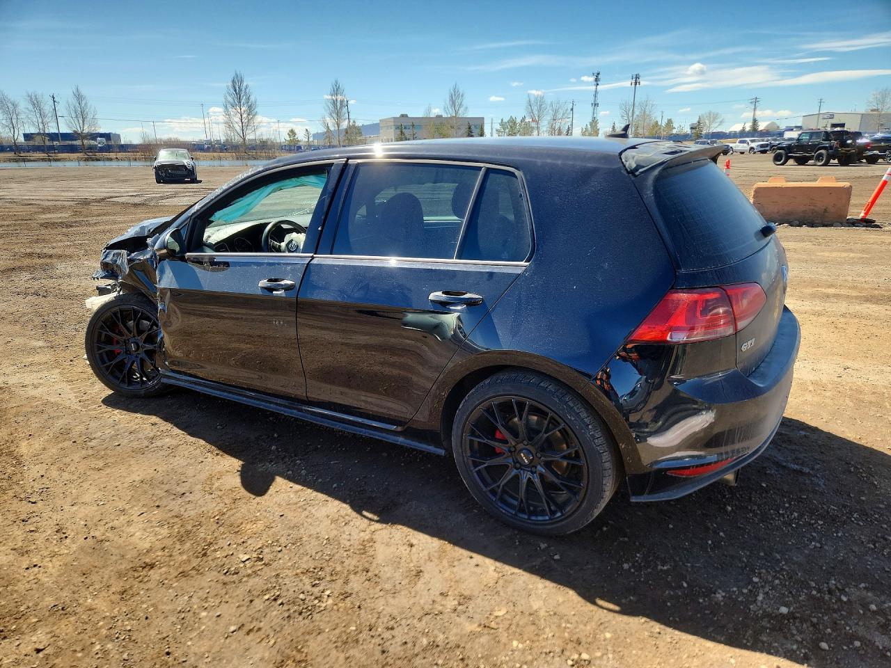 2015 Volkswagen Gti Black vin: 3VW4T7AU9FM091114