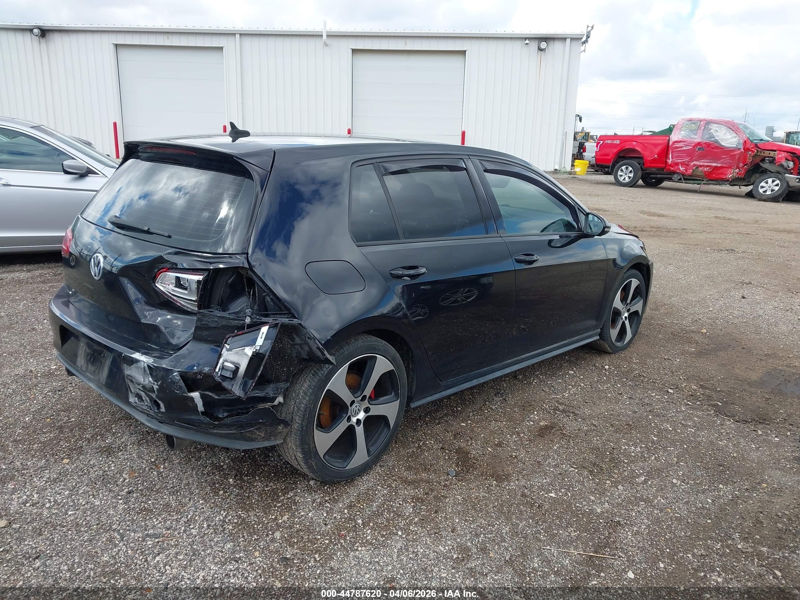 2015 Volkswagen Golf Gti 2.0t Autobahn 4-door Черный vin: 3VW4T7AUXFM017359