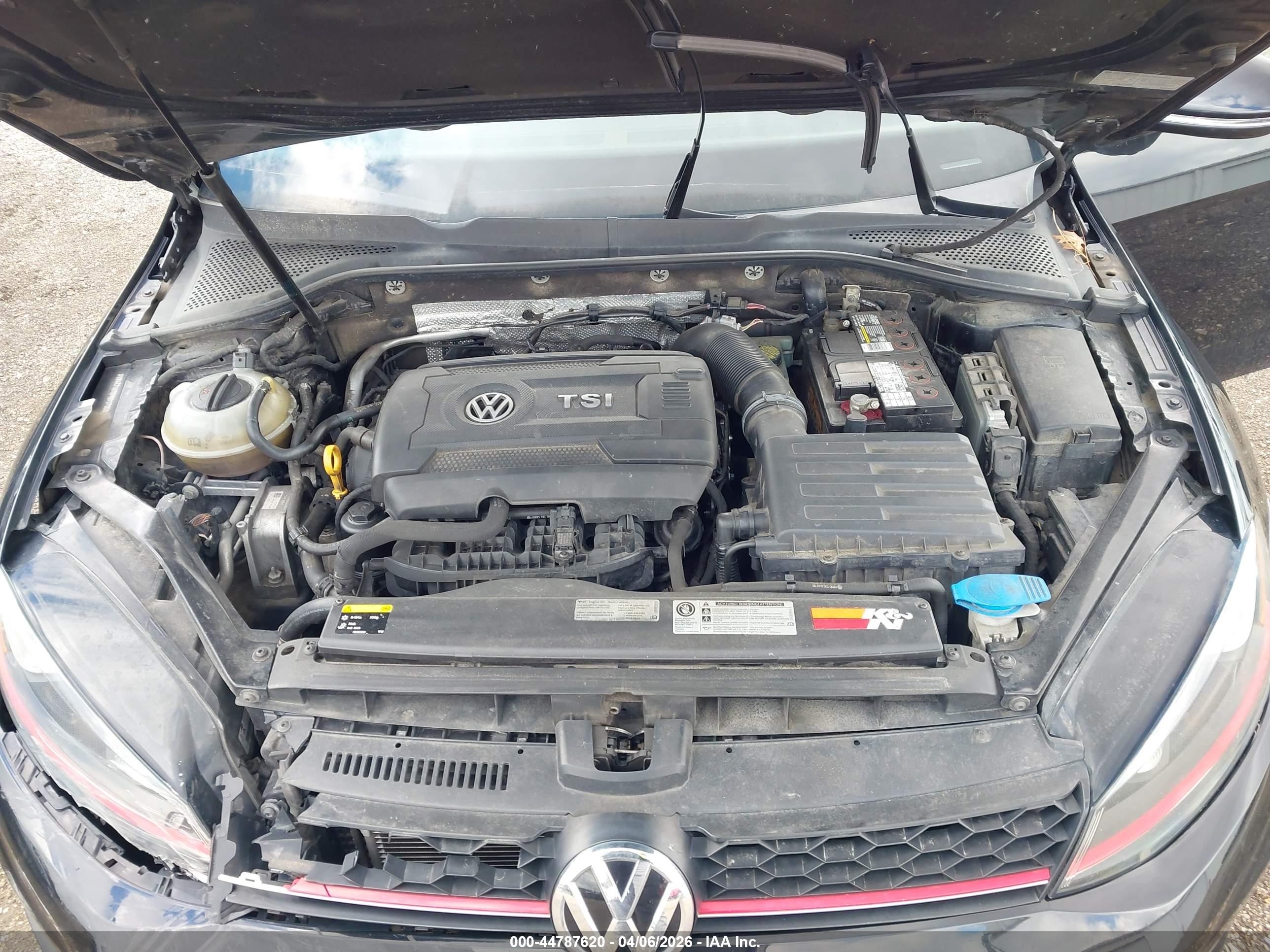 2015 Volkswagen Golf Gti 2.0t Autobahn 4-door Черный vin: 3VW4T7AUXFM017359