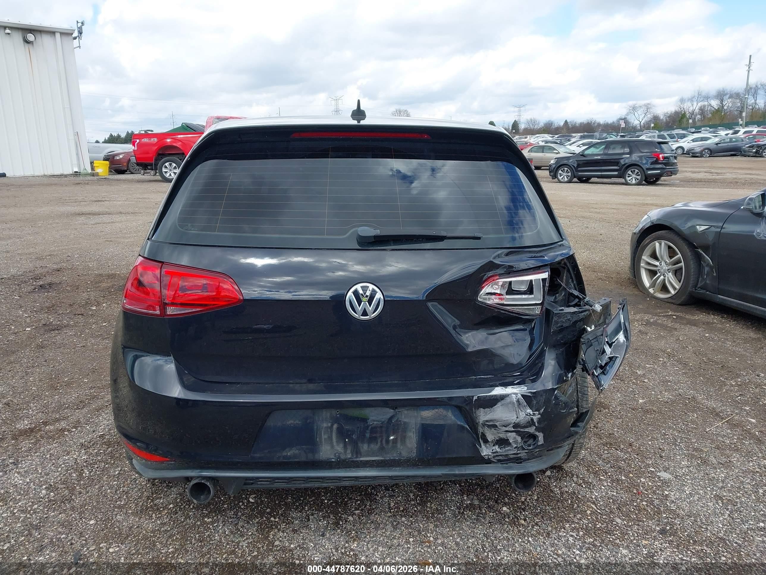 2015 Volkswagen Golf Gti 2.0t Autobahn 4-door Черный vin: 3VW4T7AUXFM017359
