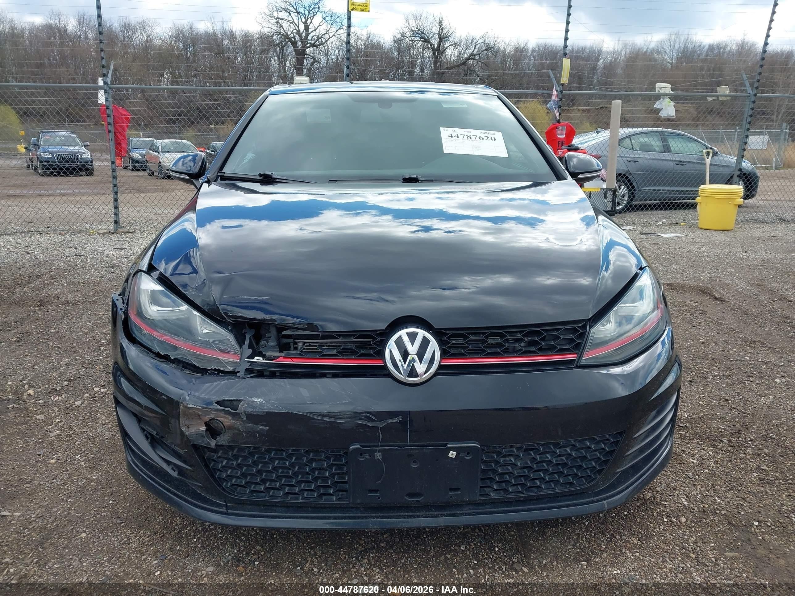2015 Volkswagen Golf Gti 2.0t Autobahn 4-door Черный vin: 3VW4T7AUXFM017359