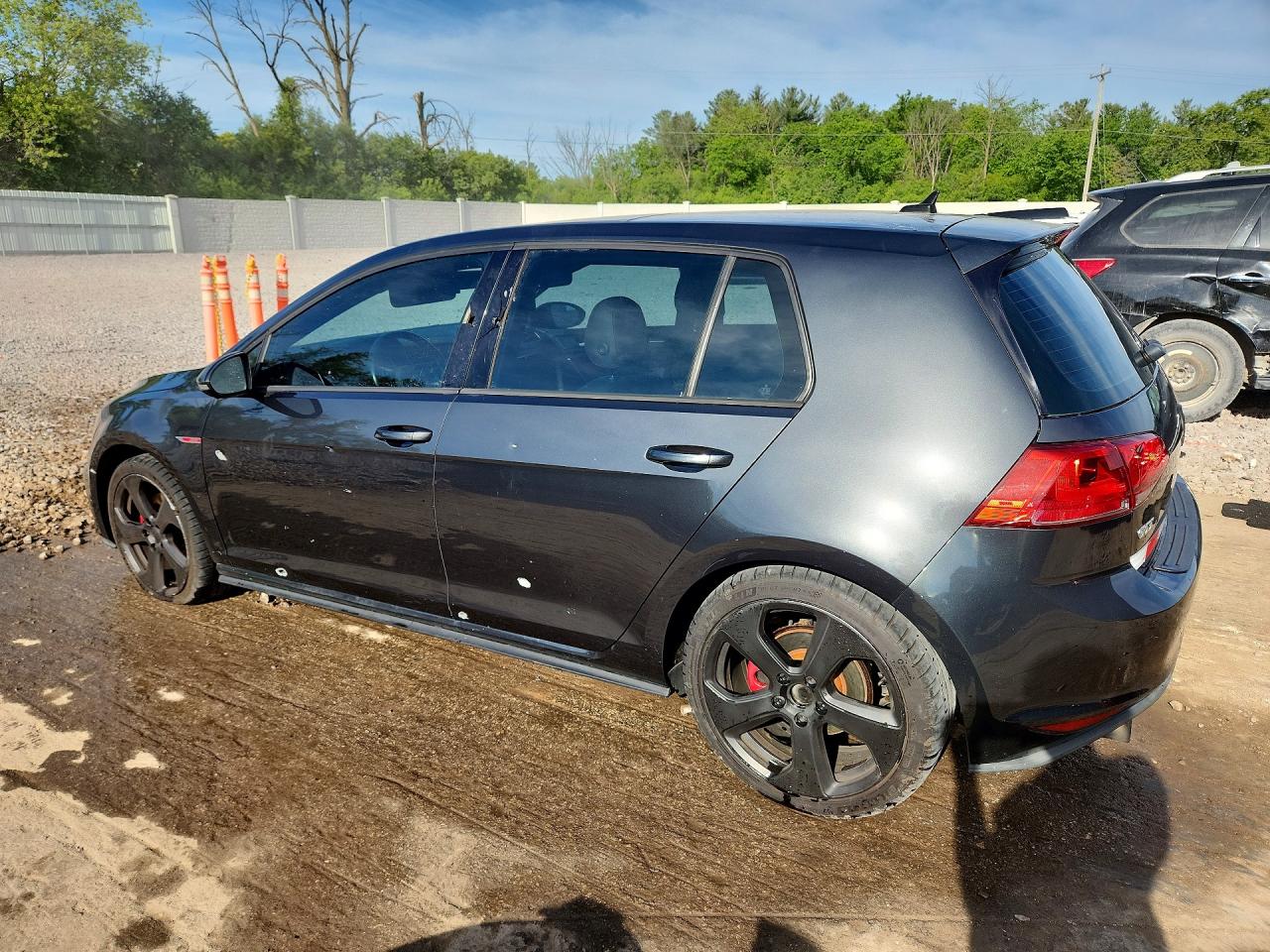 2015 Volkswagen Gti Угольный vin: 3VW4T7AUXFM034310