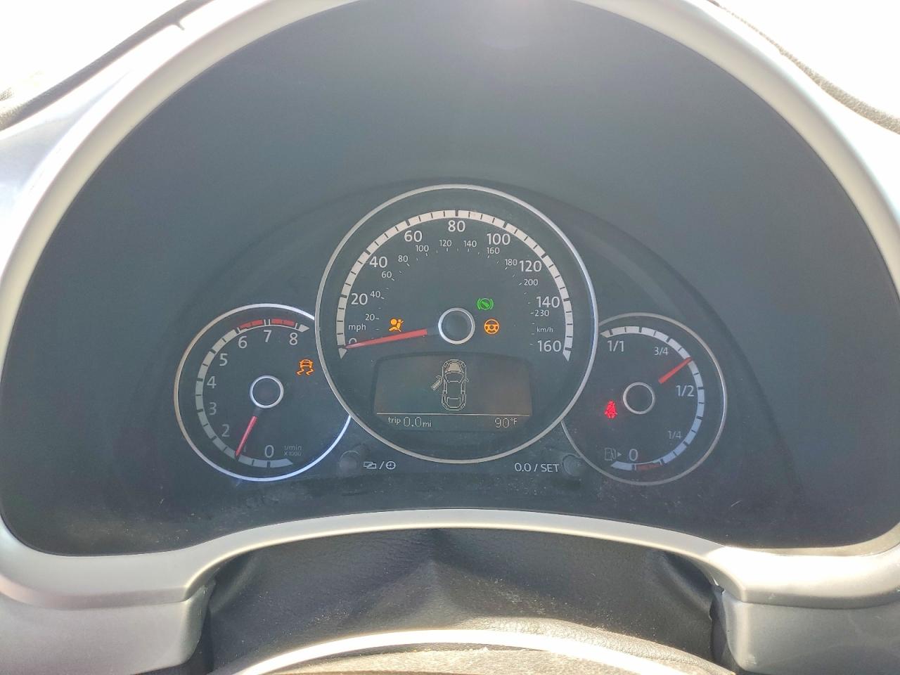 2014 Volkswagen Beetle Silver vin: 3VW507AT1EM821715