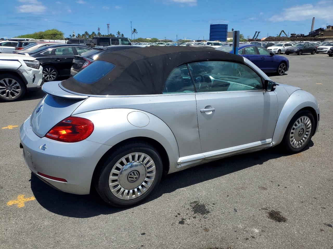 2014 Volkswagen Beetle Silver vin: 3VW507AT1EM821715