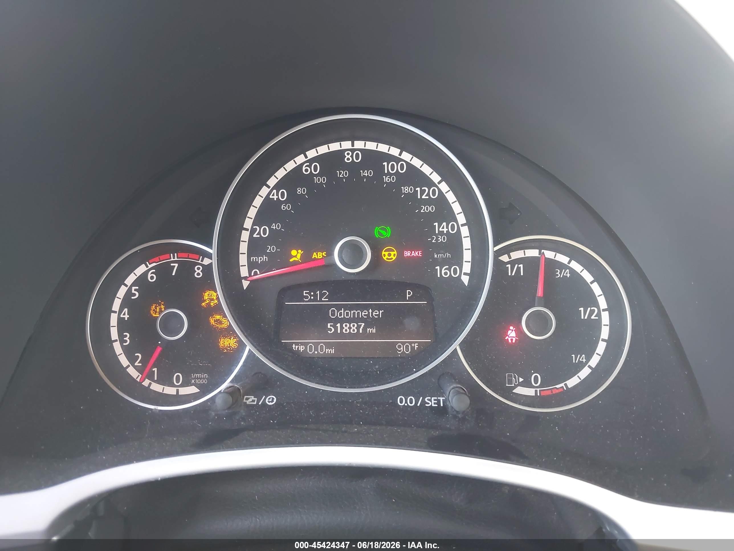 2014 Volkswagen Beetle 1.8t Gray vin: 3VW507AT9EM819971