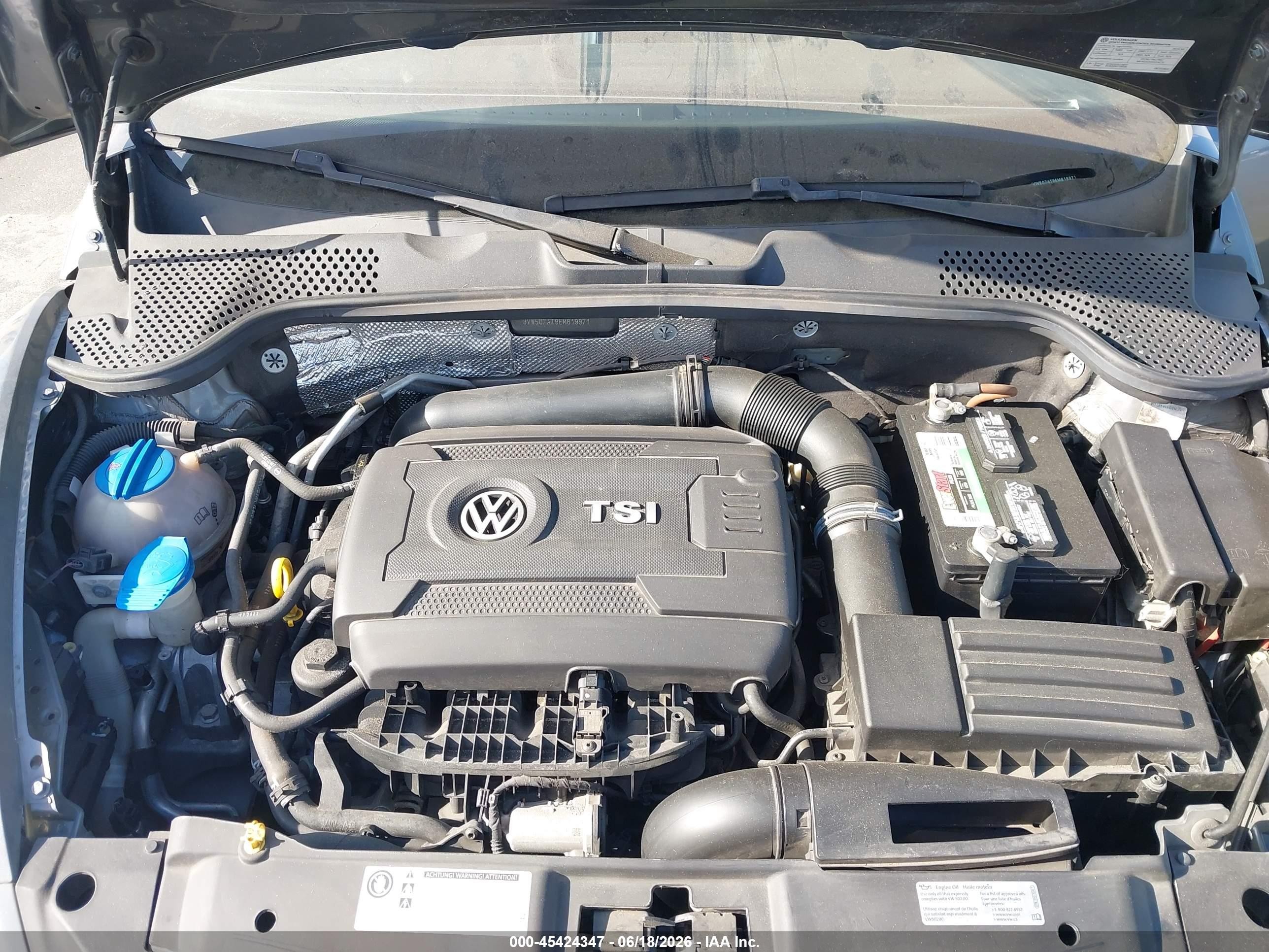 2014 Volkswagen Beetle 1.8t Gray vin: 3VW507AT9EM819971