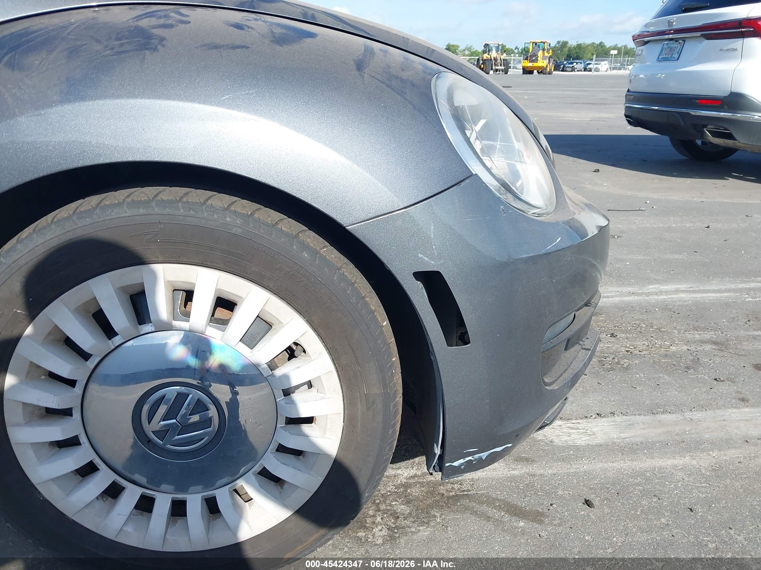 2014 Volkswagen Beetle 1.8t Gray vin: 3VW507AT9EM819971