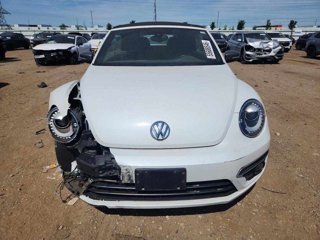 2014 Volkswagen Beetle White vin: 3VW517AT0EM816289