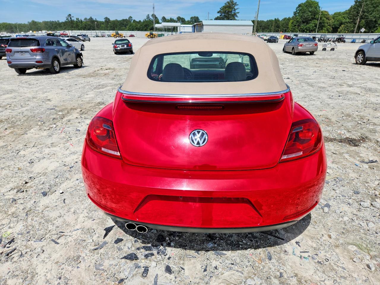 2014 Volkswagen Beetle Red vin: 3VW517AT0EM823162