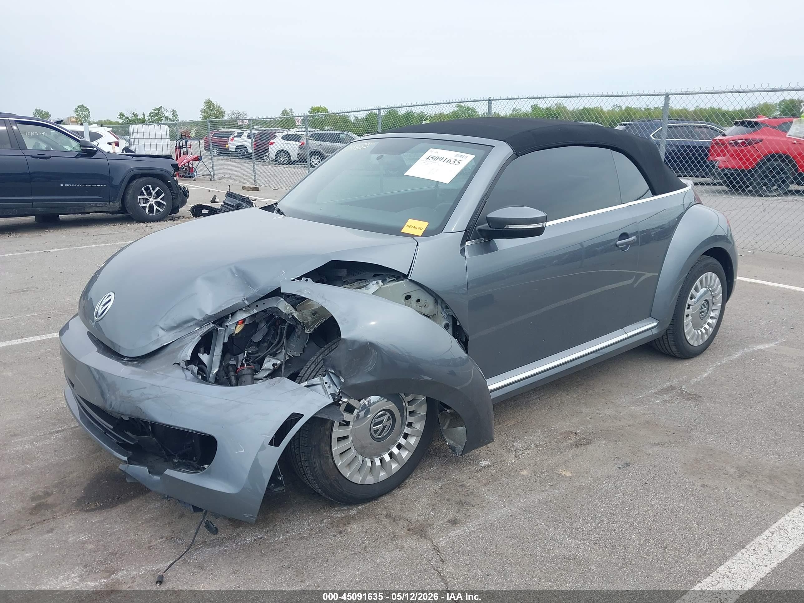 2015 Volkswagen Beetle 1.8t Gray vin: 3VW517AT0FM813720