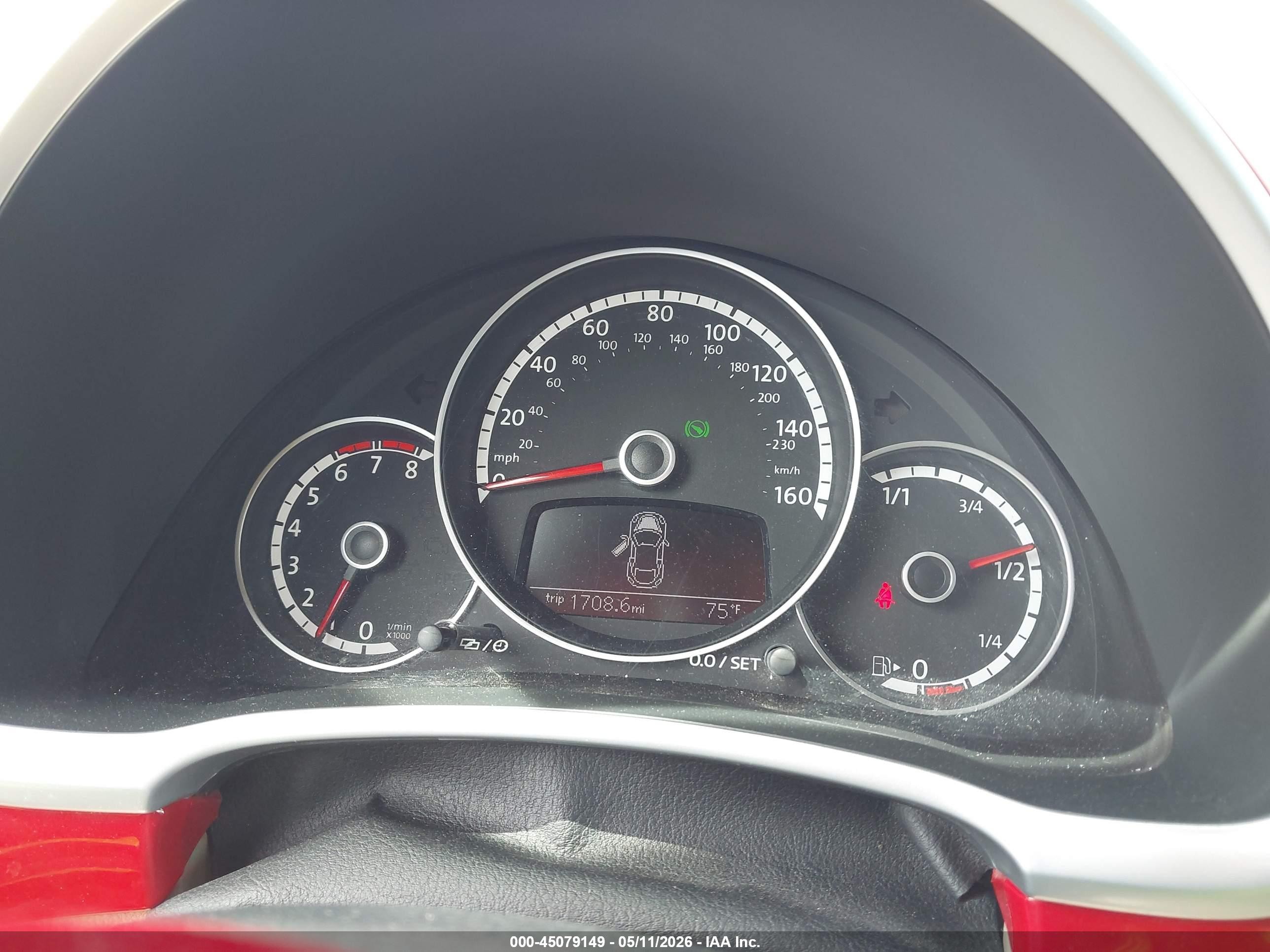 2014 Volkswagen Beetle 1.8t Red vin: 3VW517AT2EM821221