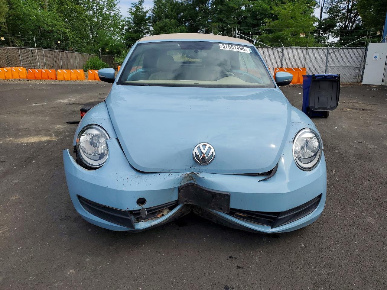 2015 Volkswagen Beetle 1.8t Blue vin: 3VW517AT2FM807451