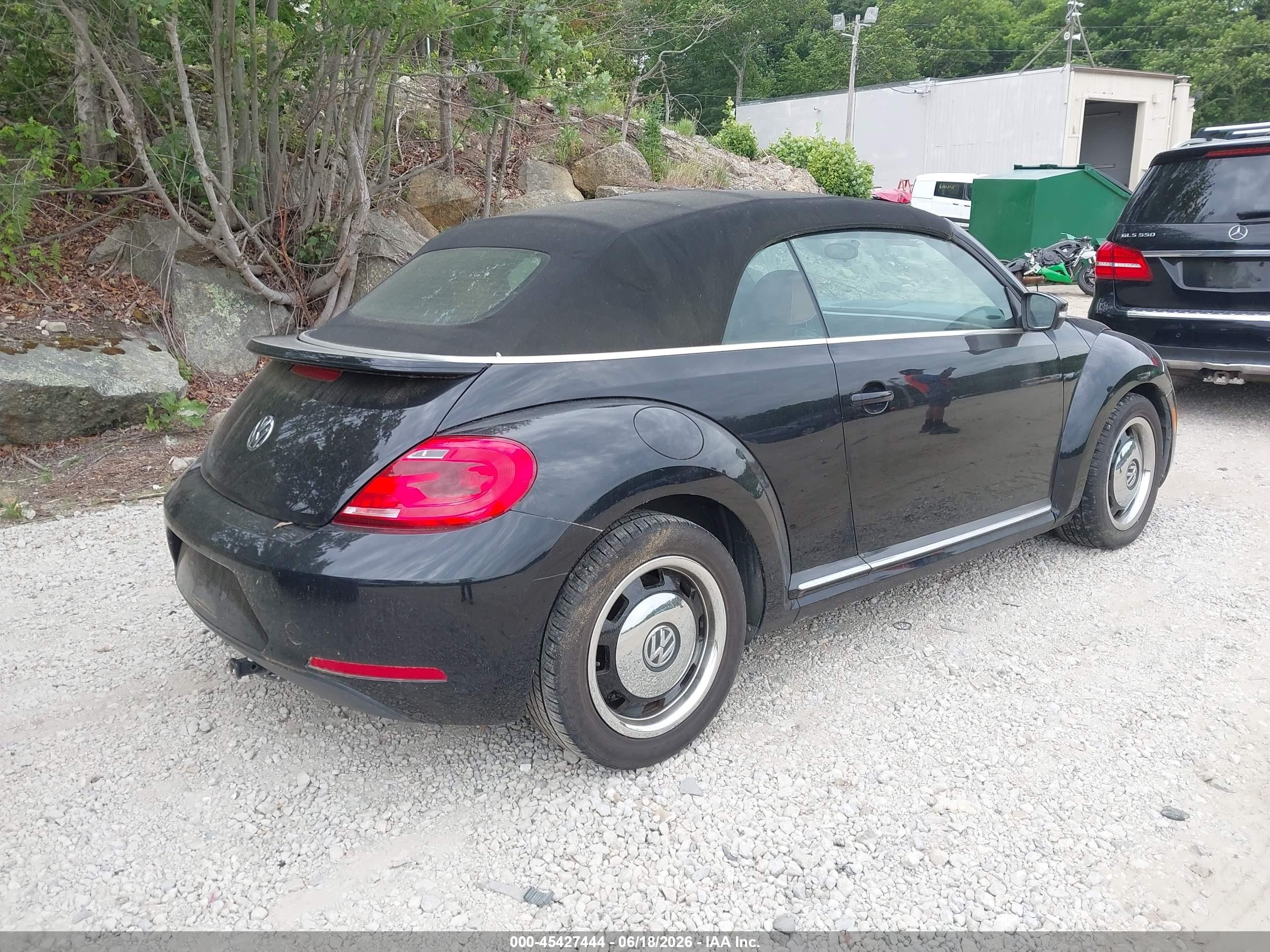 2015 Volkswagen Beetle 1.8t Classic Black vin: 3VW517AT2FM818174