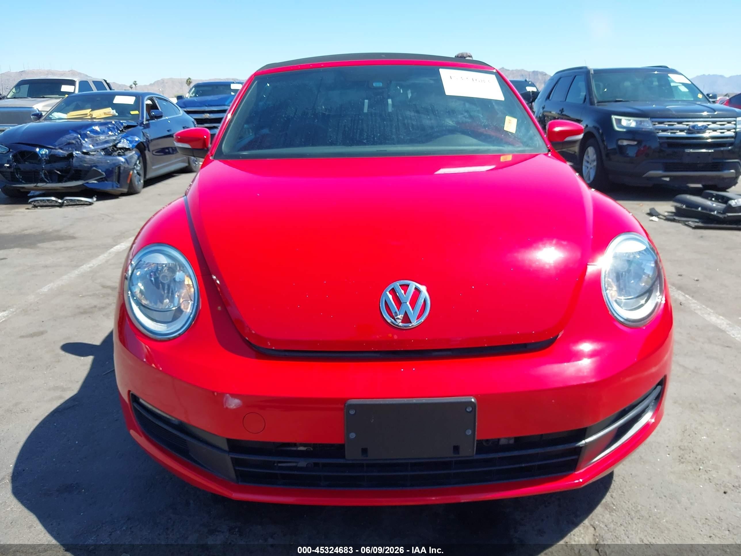 2016 Volkswagen Beetle 1.8t S Red vin: 3VW517AT3GM806567