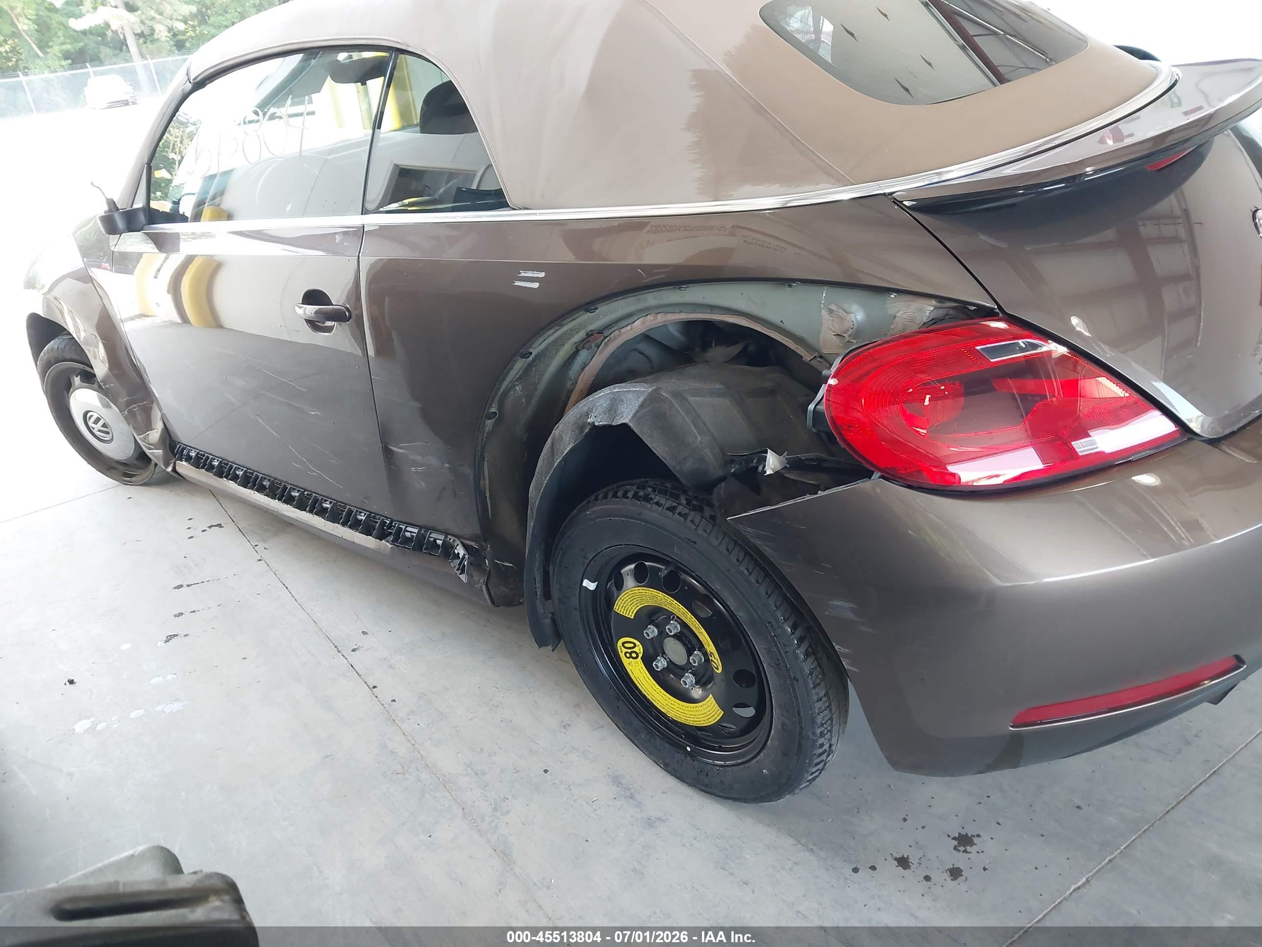 2014 Volkswagen Beetle 1.8t Brown vin: 3VW517AT4EM821026