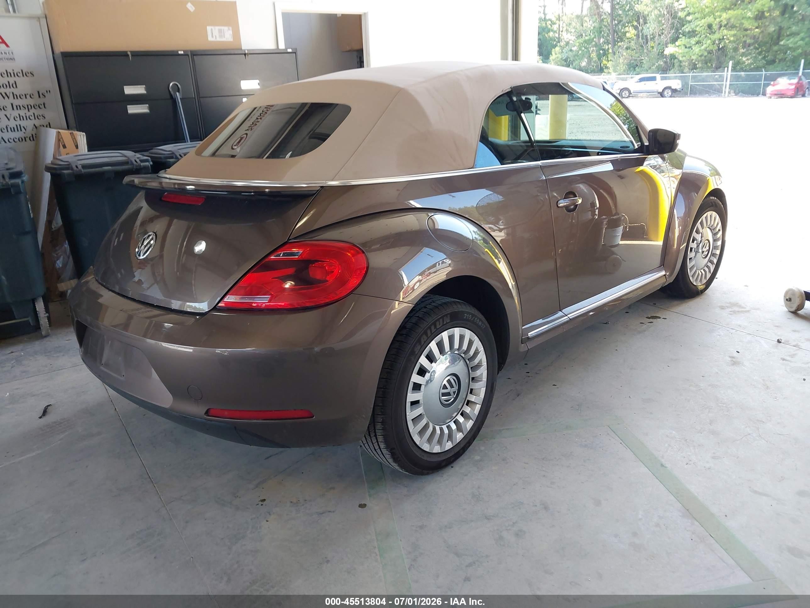 2014 Volkswagen Beetle 1.8t Brown vin: 3VW517AT4EM821026