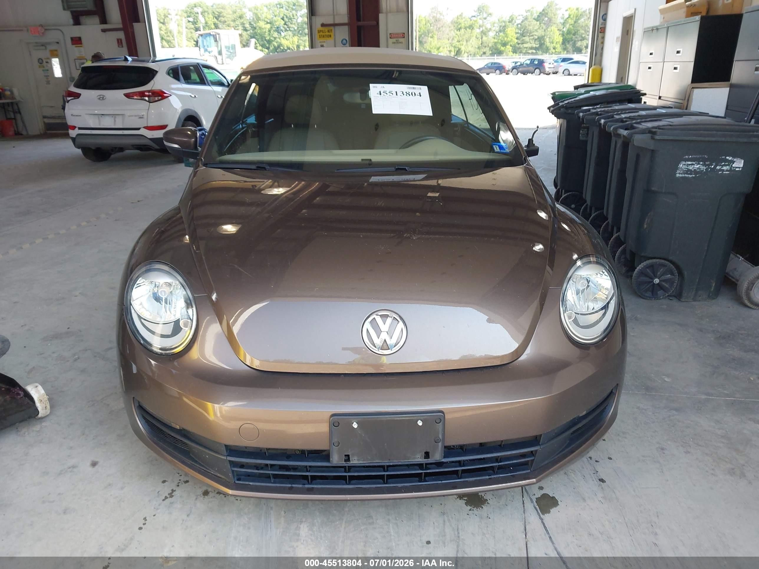 2014 Volkswagen Beetle 1.8t Brown vin: 3VW517AT4EM821026