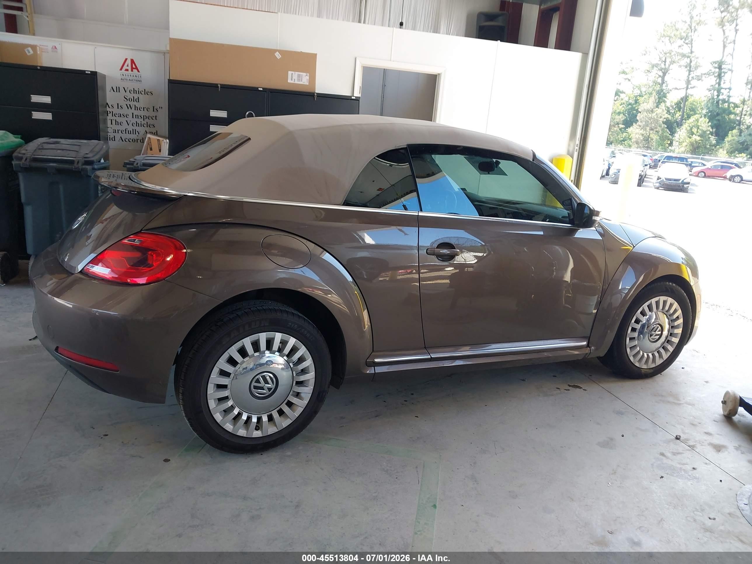 2014 Volkswagen Beetle 1.8t Brown vin: 3VW517AT4EM821026