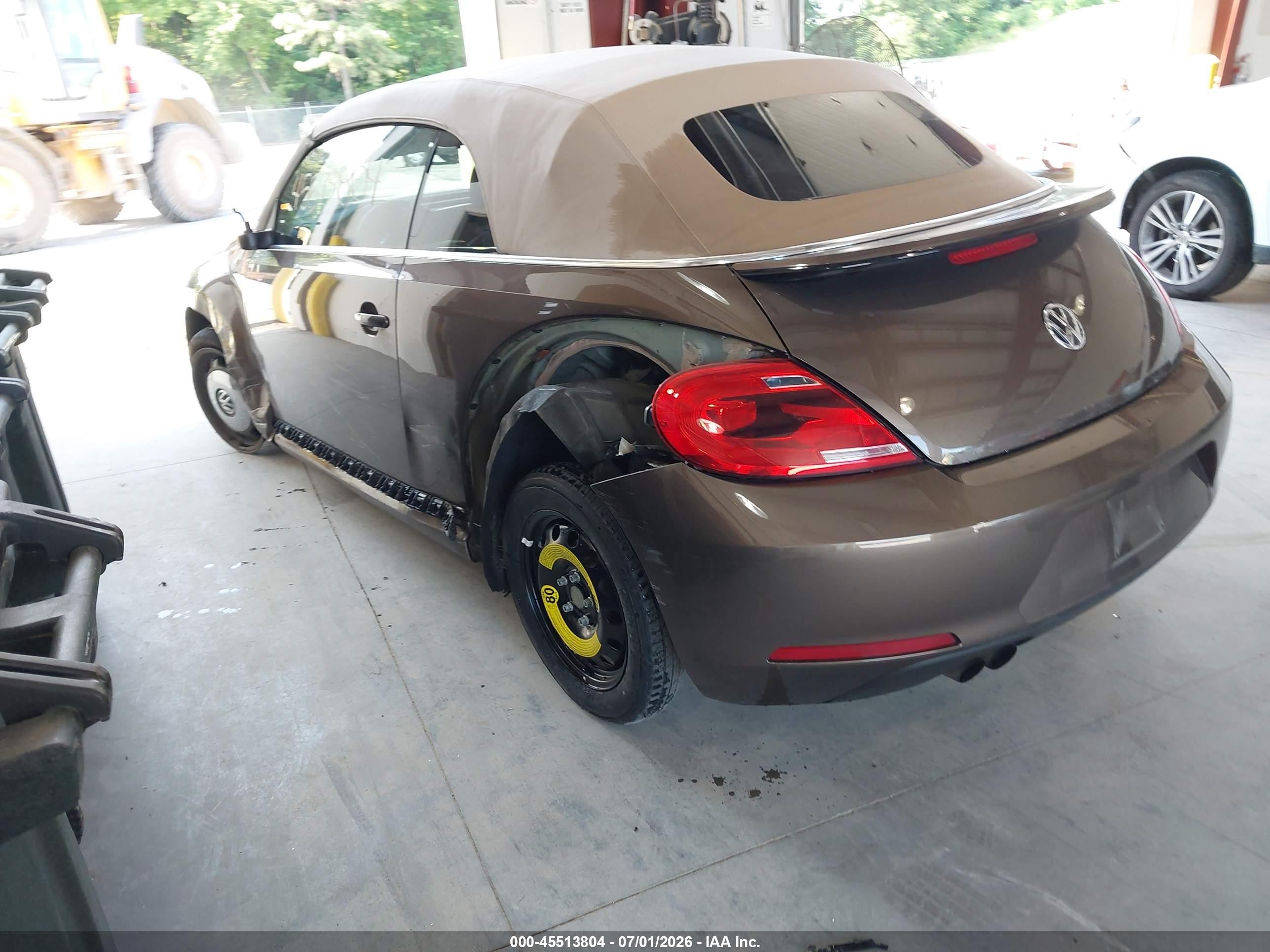 2014 Volkswagen Beetle 1.8t Brown vin: 3VW517AT4EM821026