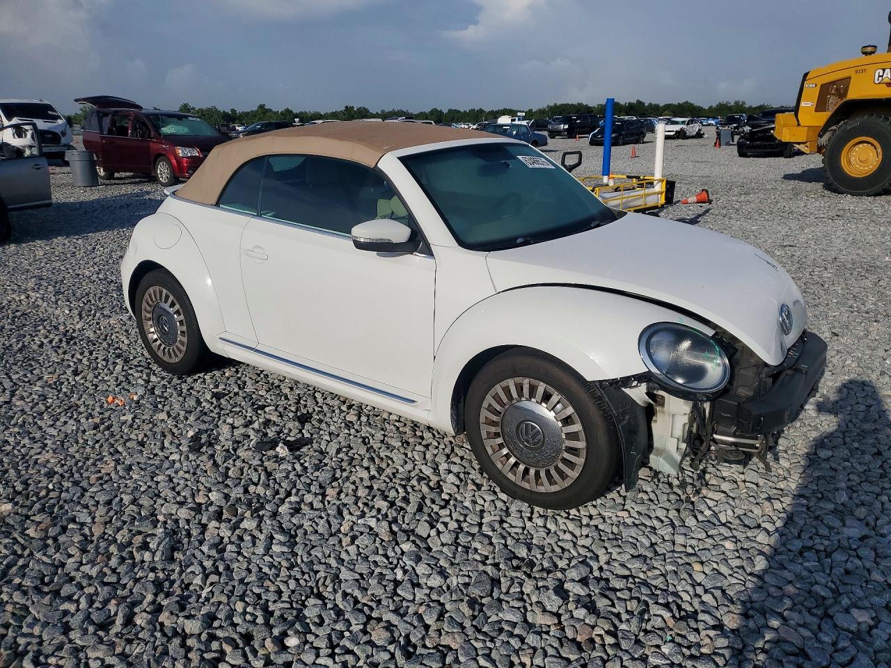 2015 Volkswagen Beetle 1.8t White vin: 3VW517AT4FM809198