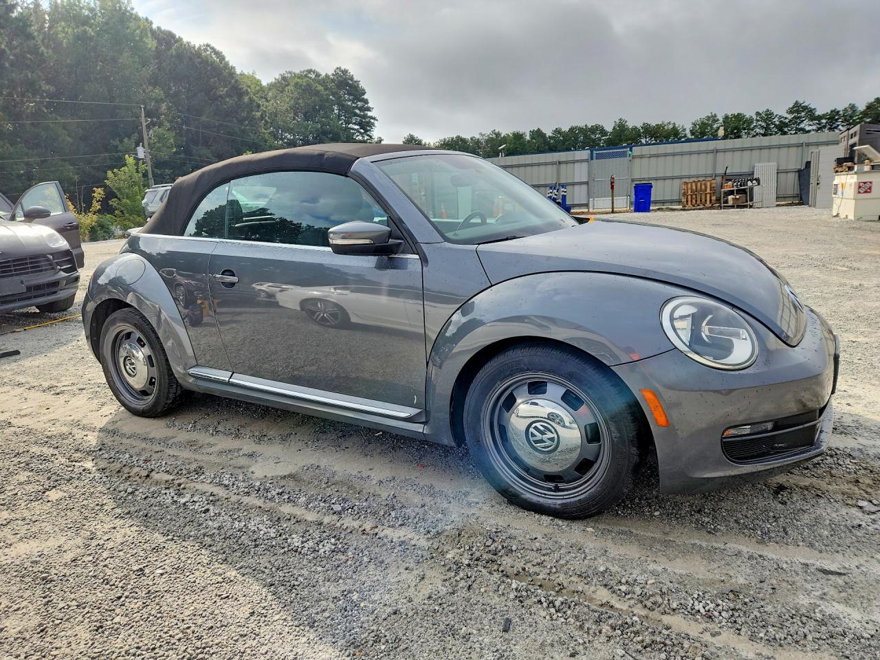 2015 Volkswagen Beetle 1.8t Gray vin: 3VW517AT5FM802616