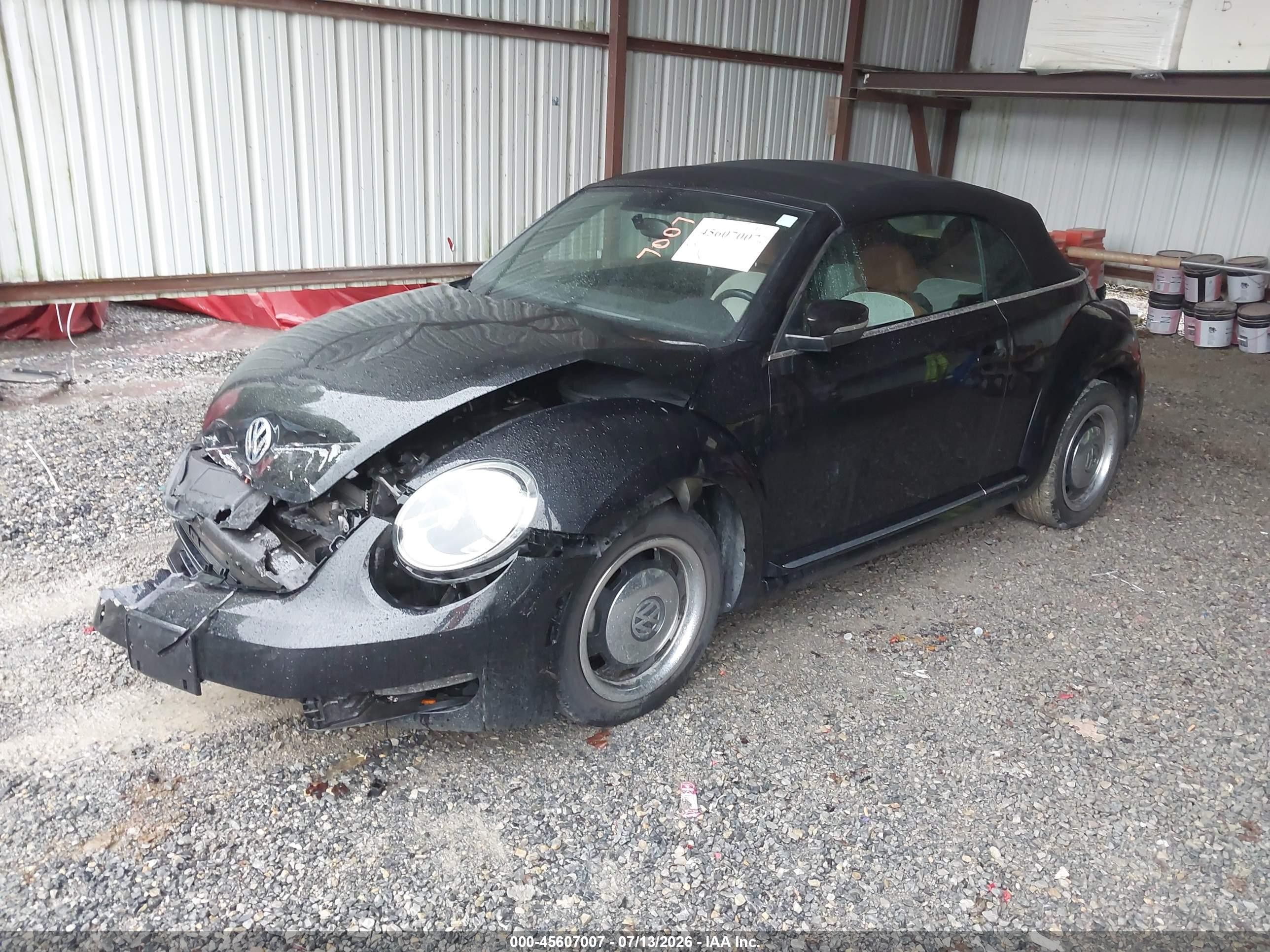 2015 Volkswagen Beetle 1.8t Classic Black vin: 3VW517AT5FM808416