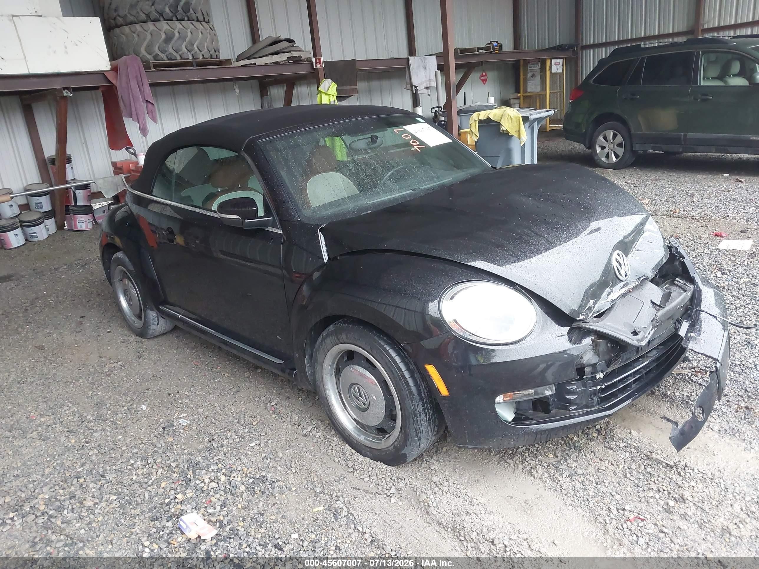2015 Volkswagen Beetle 1.8t Classic Black vin: 3VW517AT5FM808416