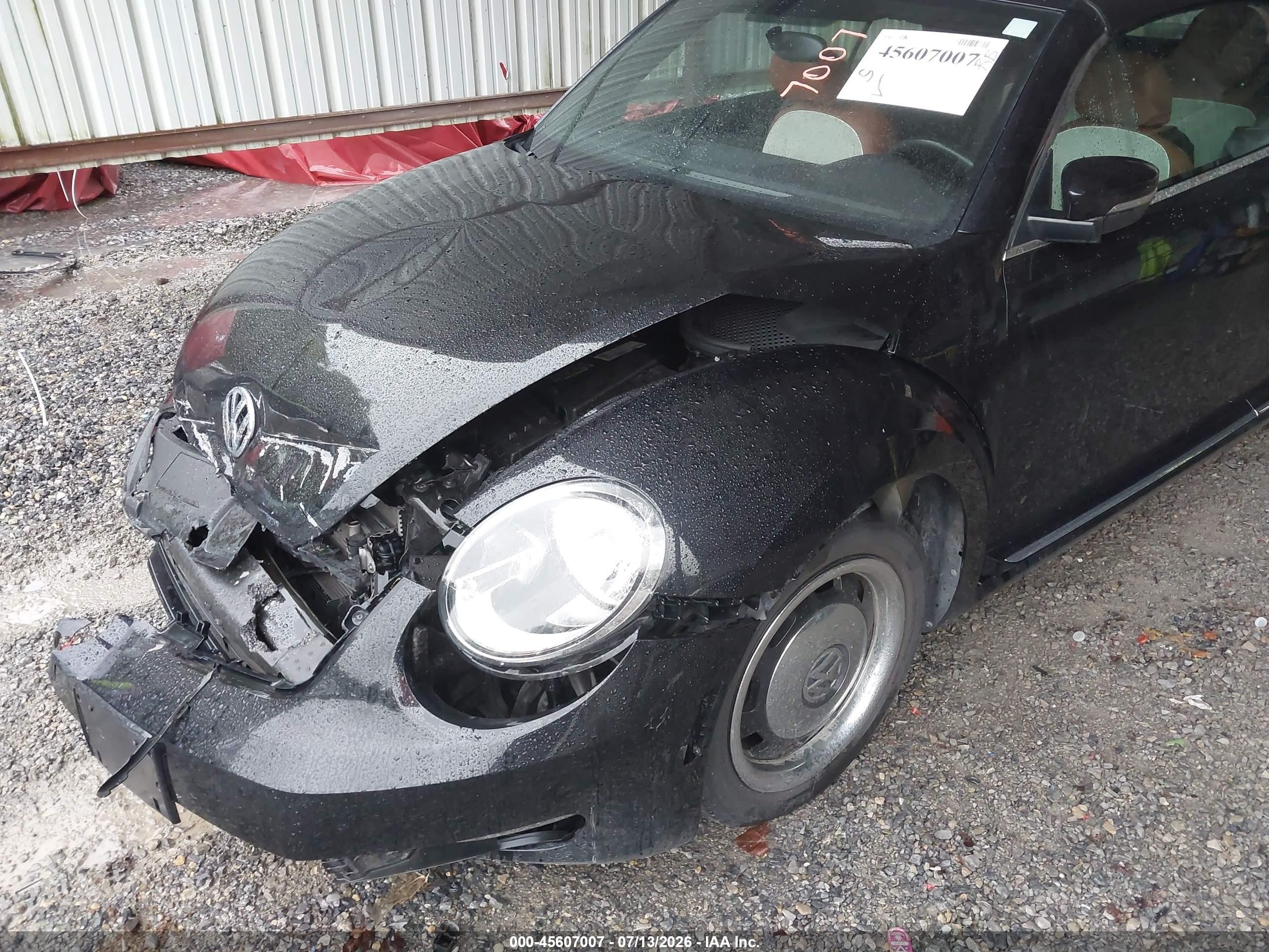 2015 Volkswagen Beetle 1.8t Classic Black vin: 3VW517AT5FM808416