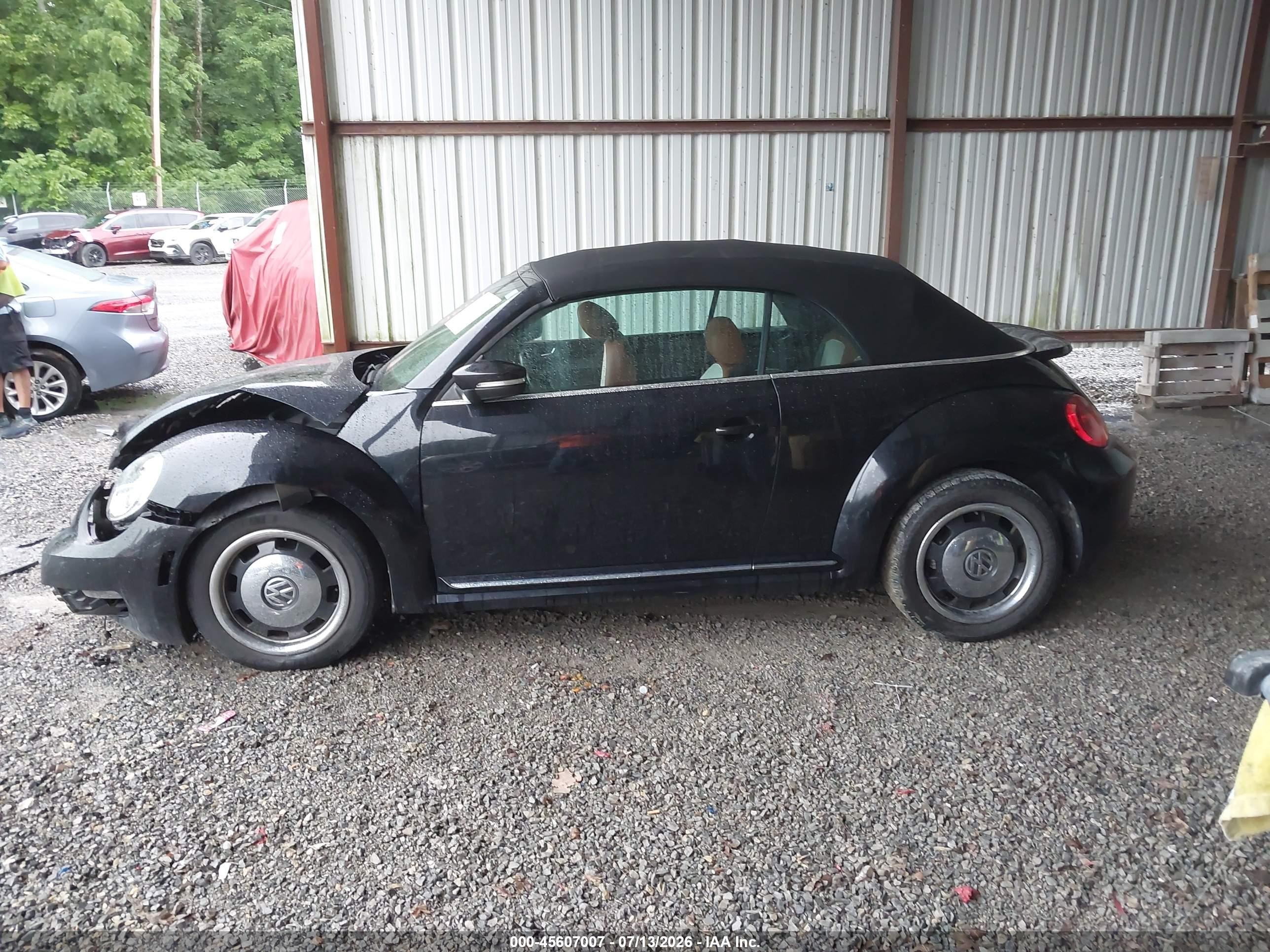 2015 Volkswagen Beetle 1.8t Classic Black vin: 3VW517AT5FM808416