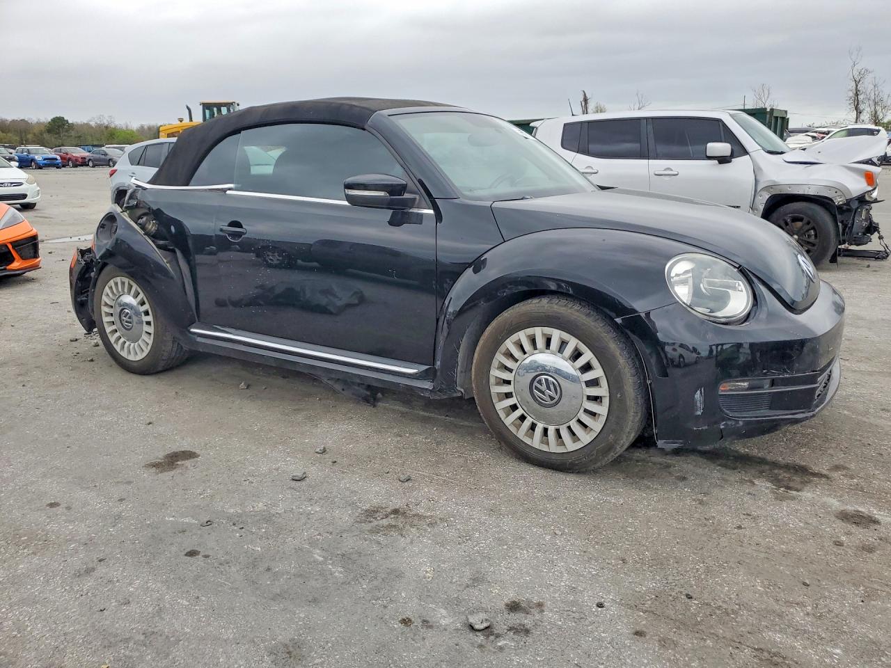 2014 Volkswagen Beetle Black vin: 3VW517AT8EM819456