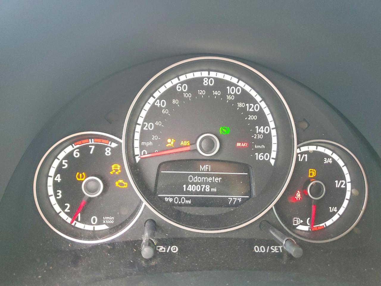 2014 Volkswagen Beetle Black vin: 3VW517AT8EM819456