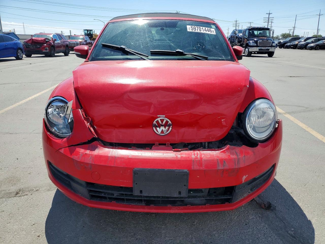 2015 Volkswagen Beetle 1.8t Red vin: 3VW517AT8FM802951