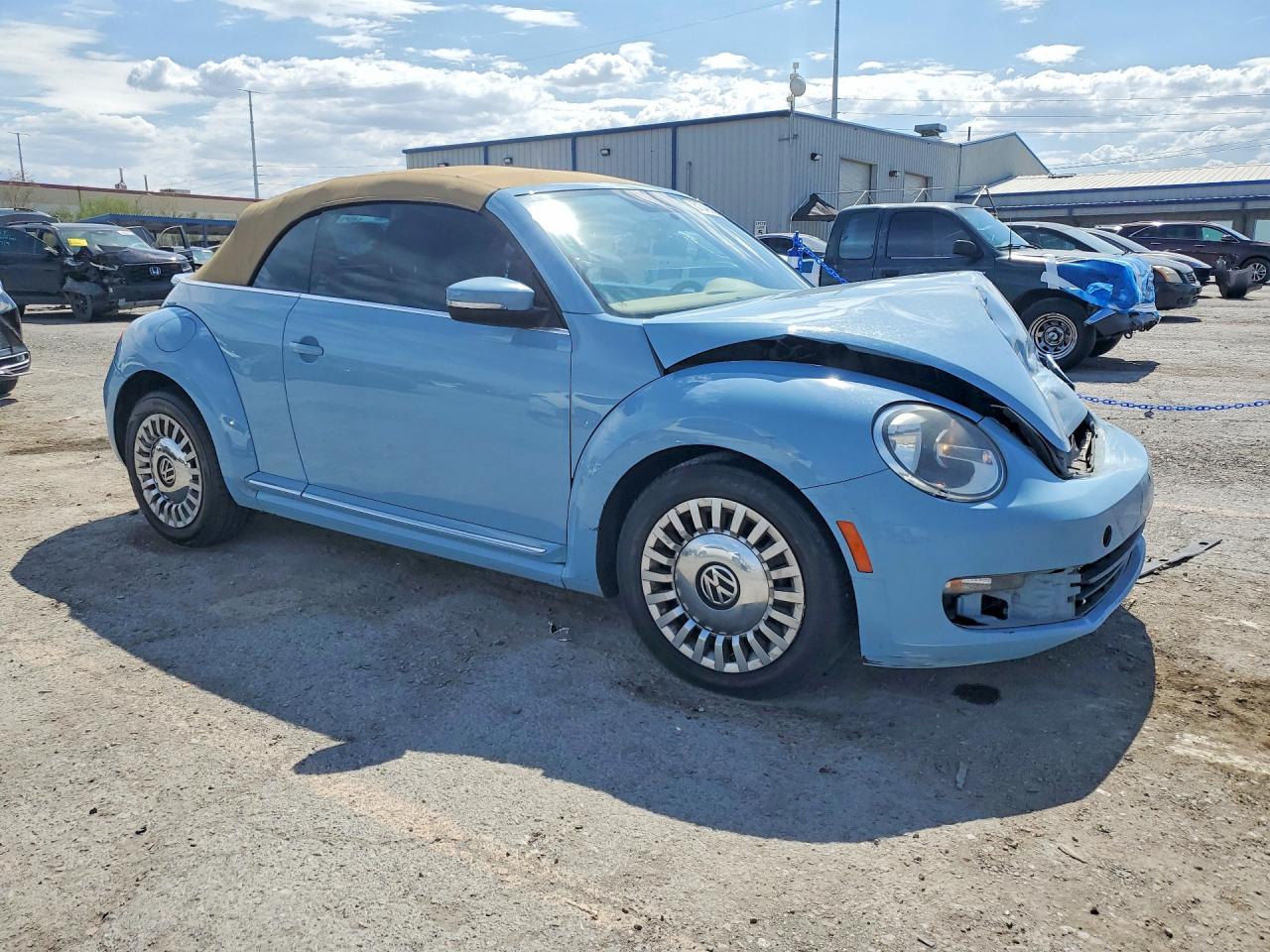 2015 Volkswagen Beetle 1.8t Teal vin: 3VW517AT9FM821119