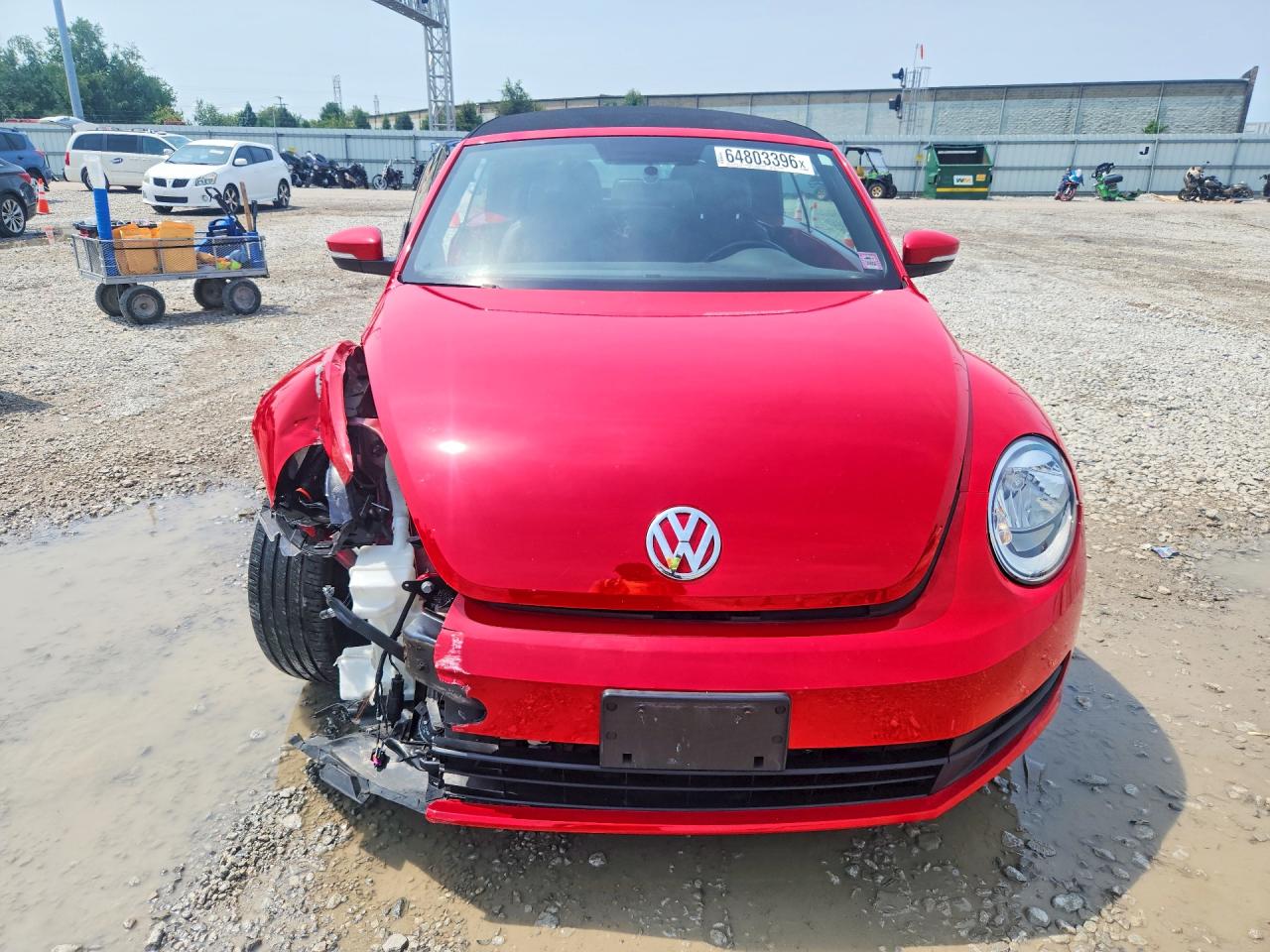 2015 Volkswagen Beetle 1.8t Red vin: 3VW517ATXFM800828